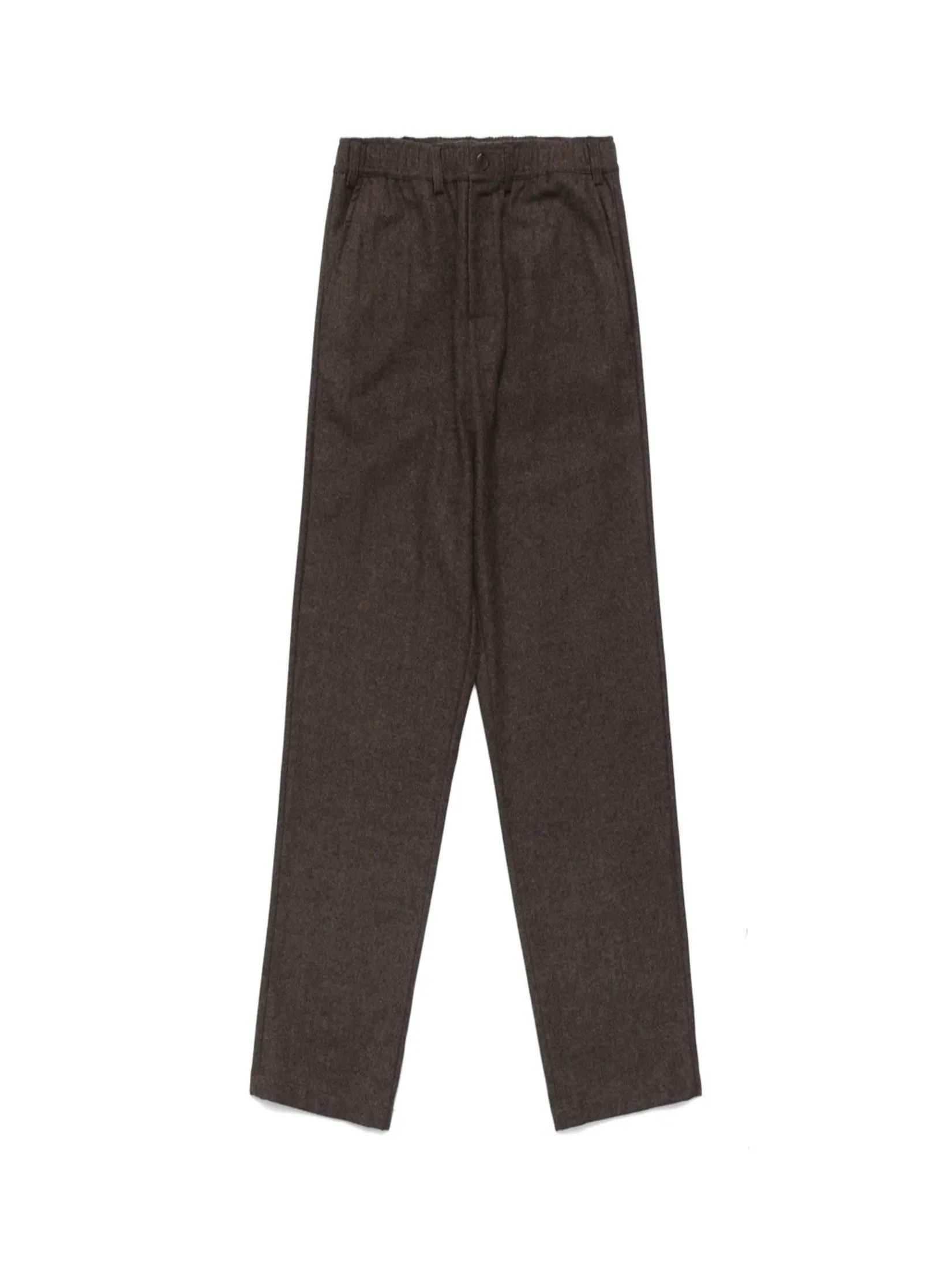MALBON GOLF COOLIDGE WOOL TROUSER IN DARKBROWN