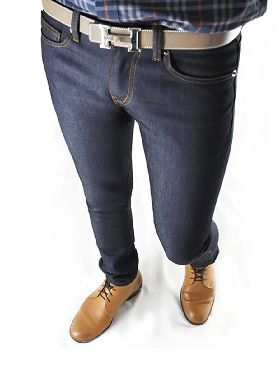 SIMPLE&RAW Blue Indigo Skinny Fit Jeans Sk810-1 Dark Blue