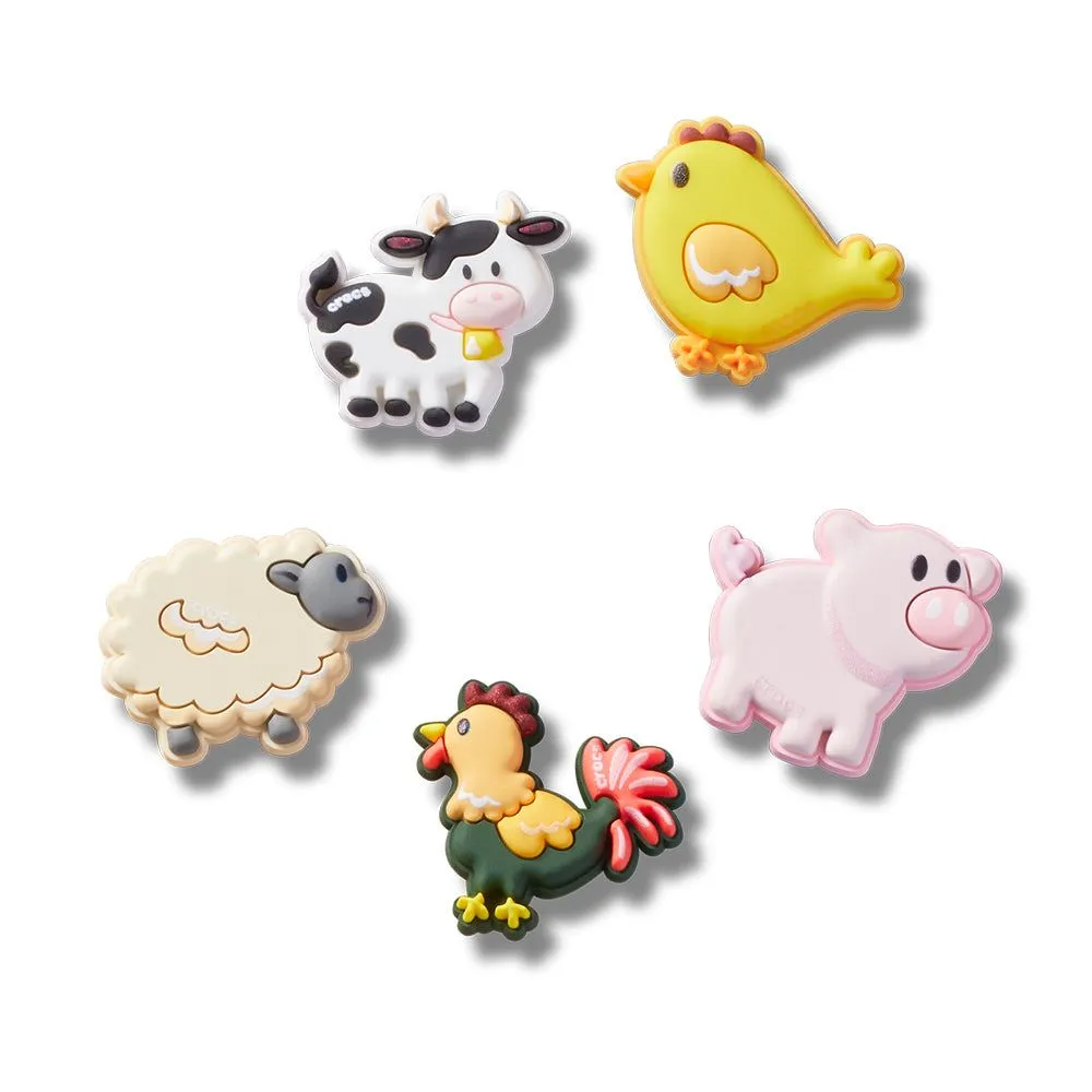 CROCS Jibbitz Shoes Charm Farm Friend Animals 5-Pack Multi color - CR024AC844EKTH