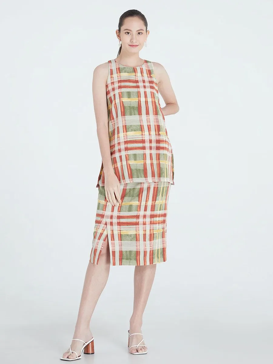 JOON Pencil Butter Skirt Green