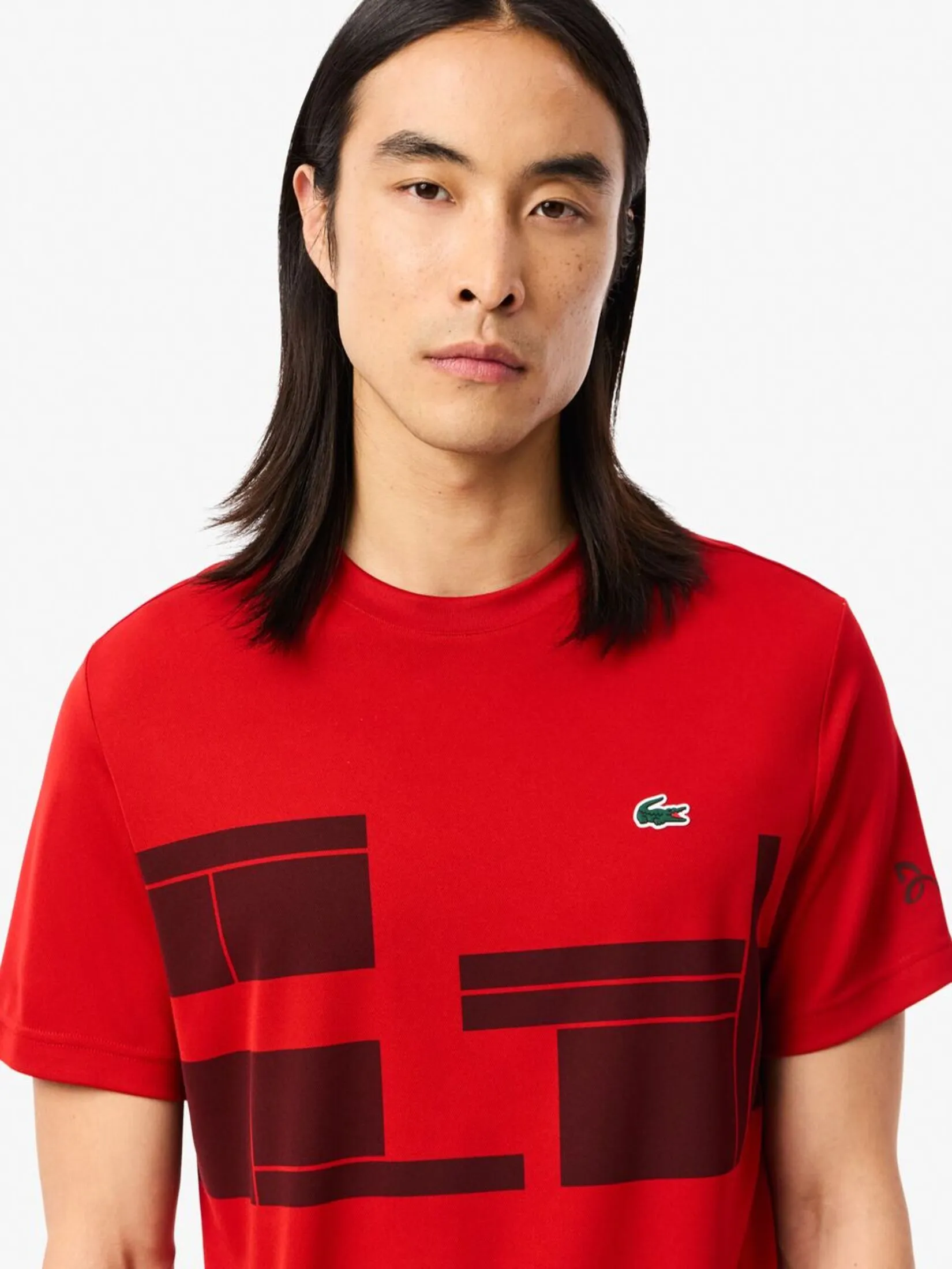 LACOSTE Lacoste Tennis x Novak Djokovic T-shirt Red