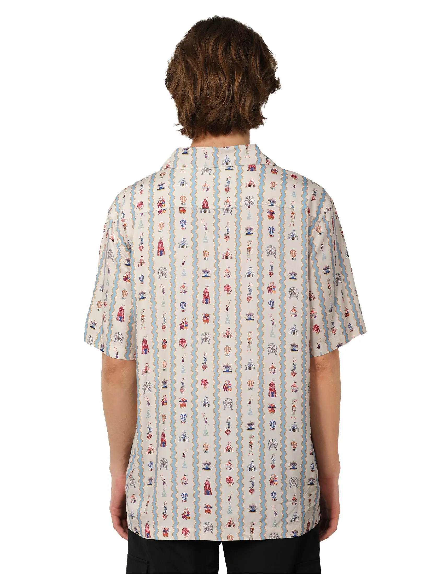 JOHN HENRY Men's Short Sleeves Hawaii Shirts (Relaxed Fit) MERRIMENT Beige