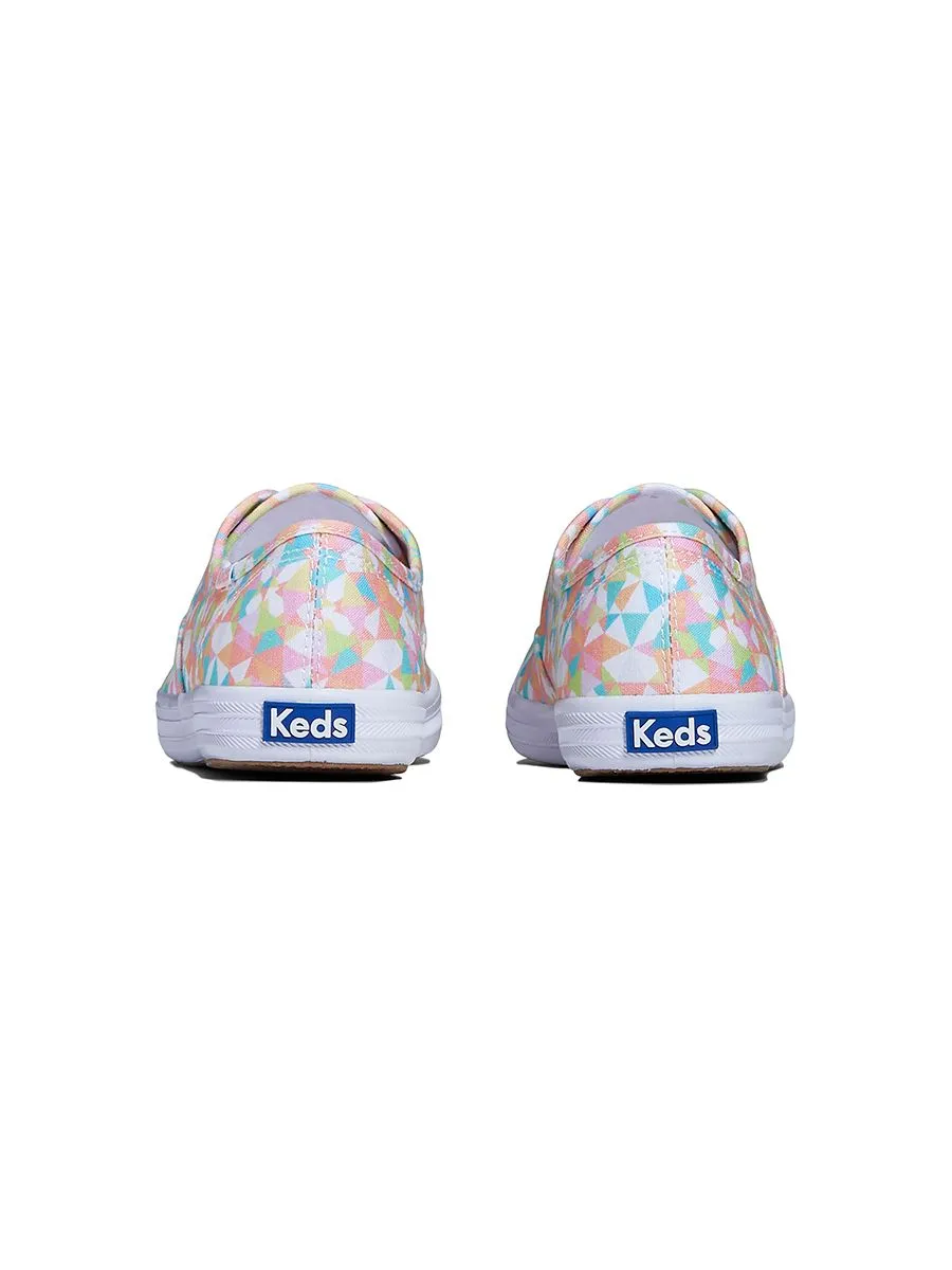 KEDS Women Champion Canvas Kaleidoscope Print White/Multi