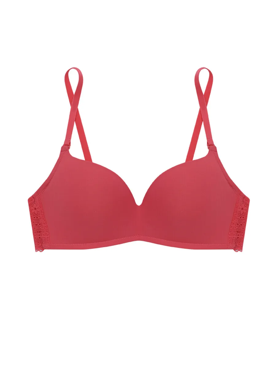 SABINA Doomm Doomm Women Wireless Bra - Dark Red Size - A32