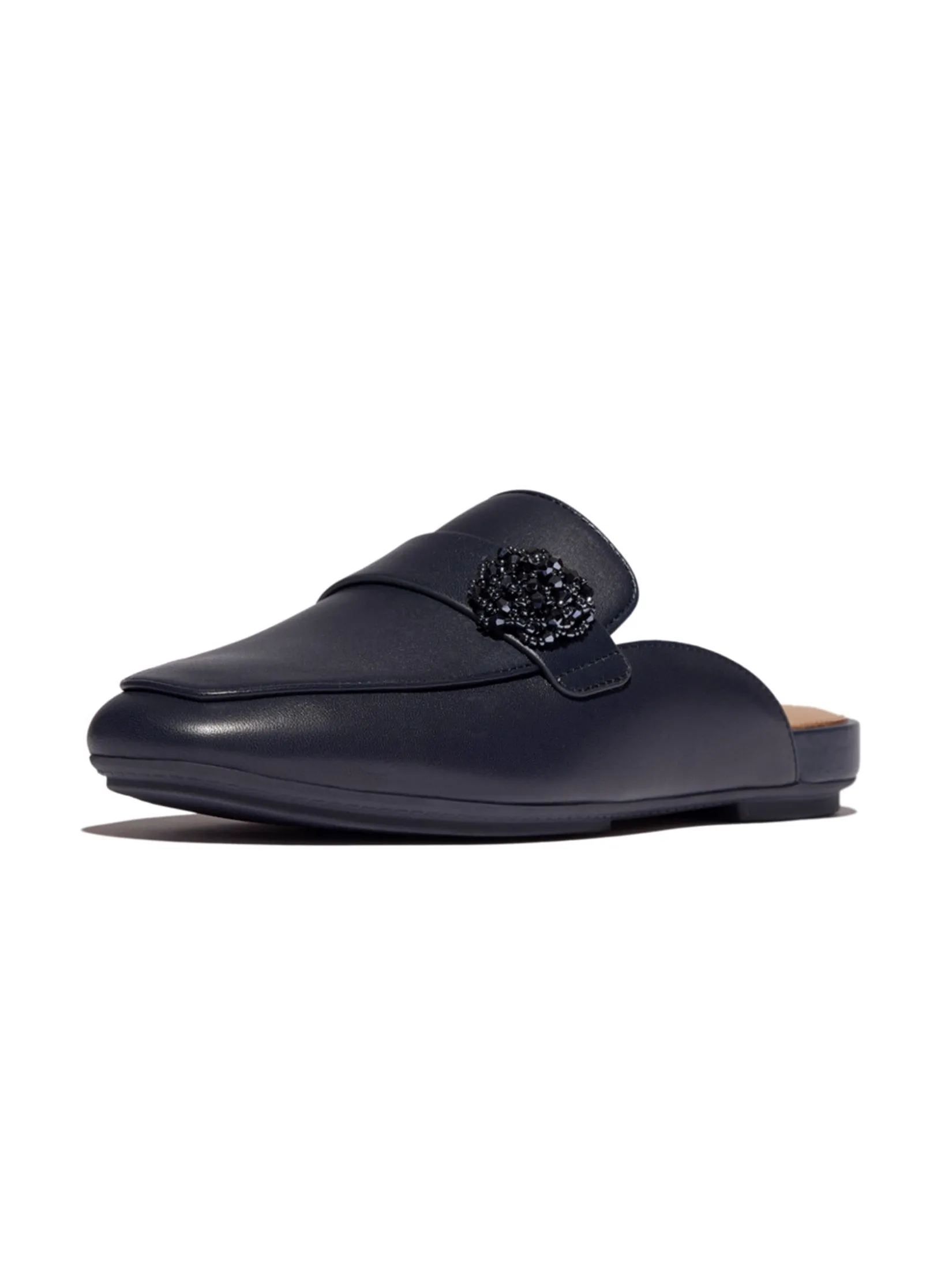 FitFlop™ WOMEN'S DELICATO BEADIE-BUTTON MULES BLUE