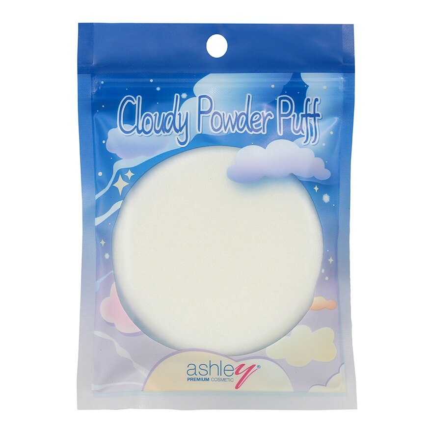 Ashley Cloudy Powder Puff 1pcs. 02 Circle