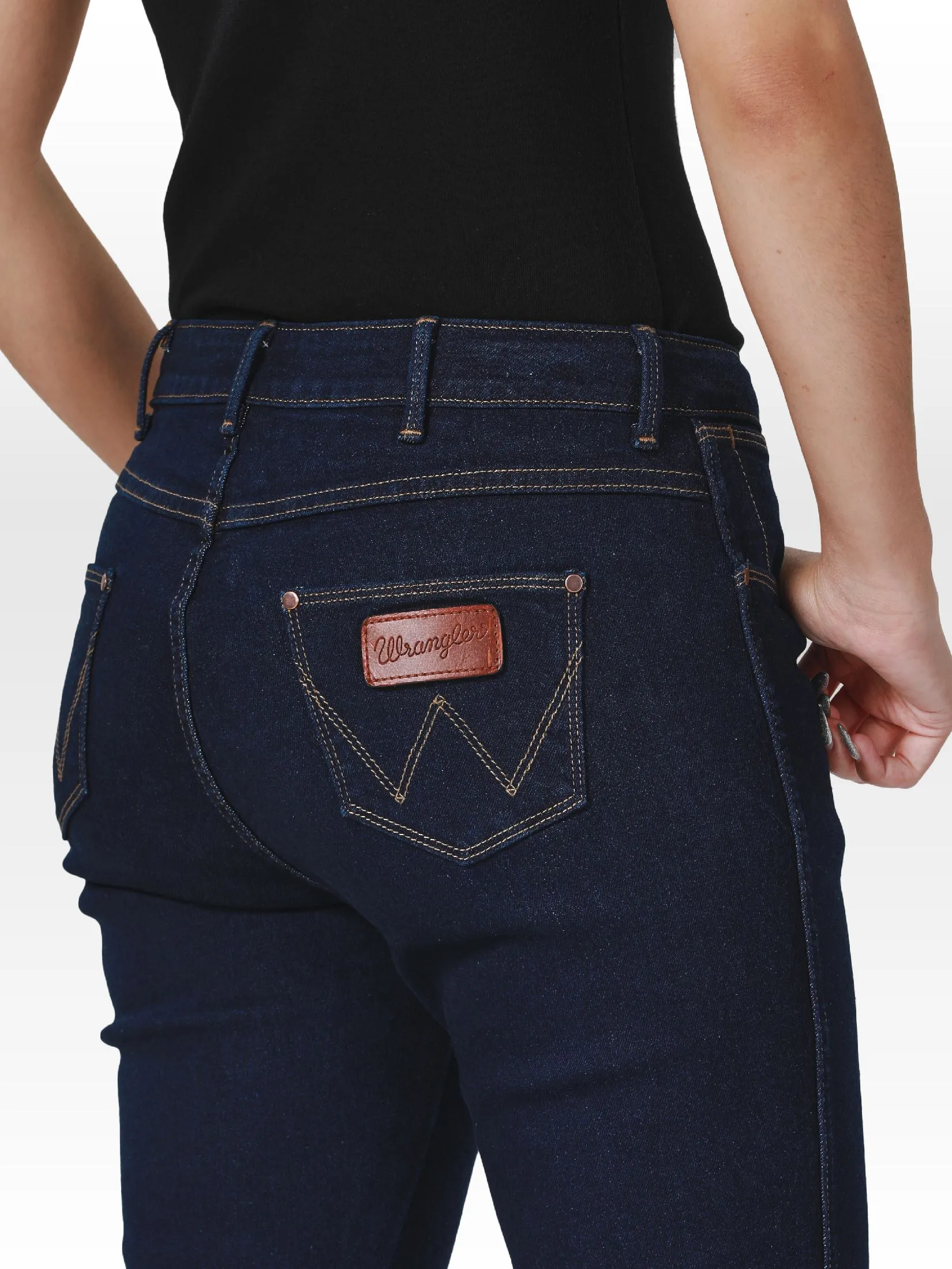 WRANGLER Women's Jeans Mid Lara Fit Dark Indigo