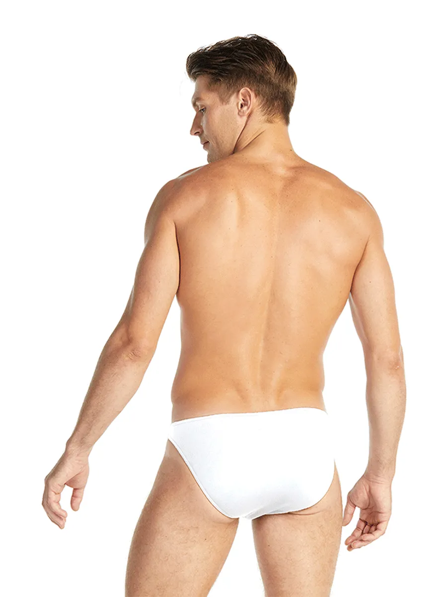 ELLE HOMME MEN BIKINI UNDERWEAR KUB8003WH ( 1 Pack / 3 Pcs. ) - White