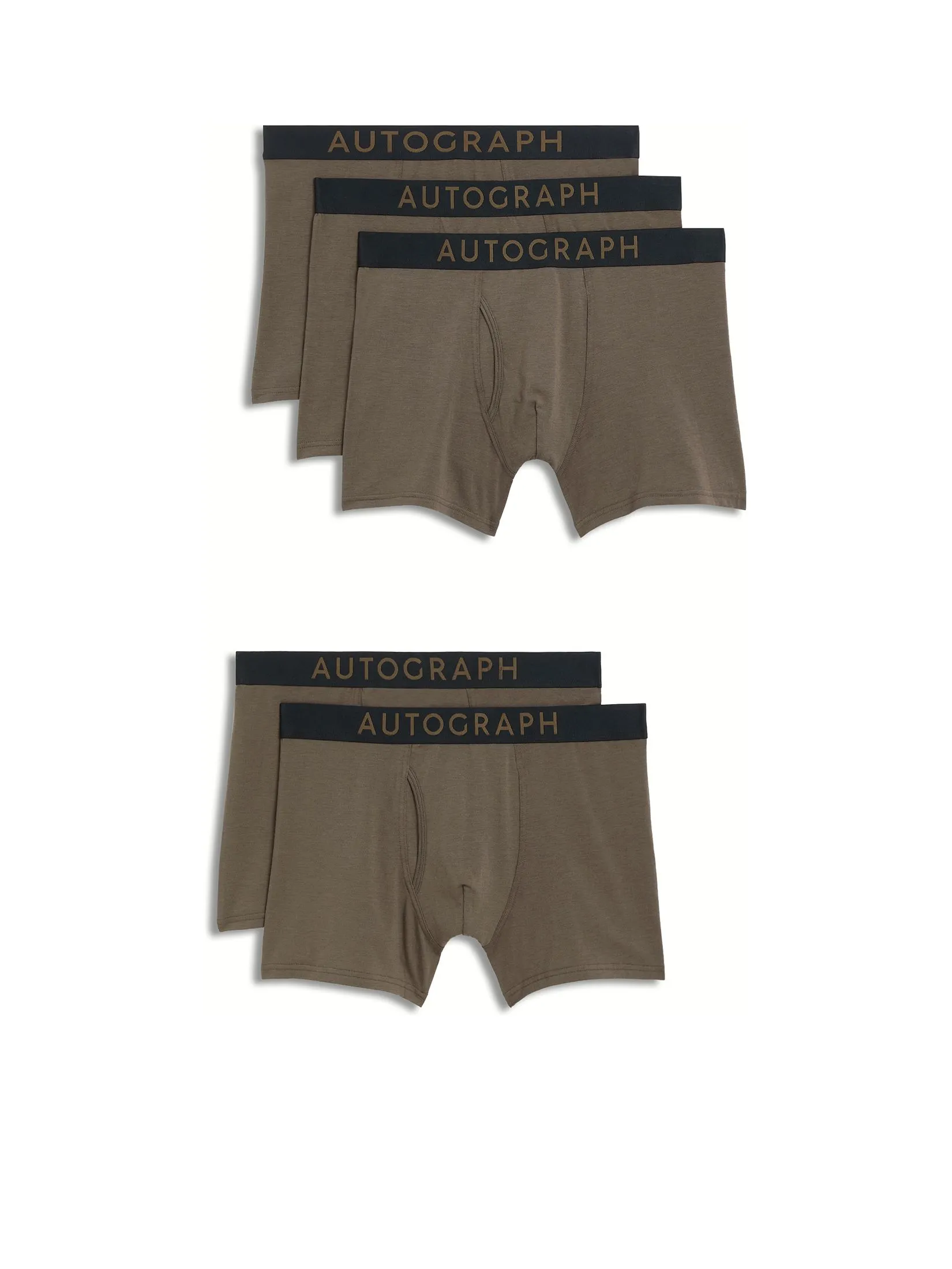 MARKS & SPENCER Men Underwear Trunks 5pk Supima Cotton Modal Mole