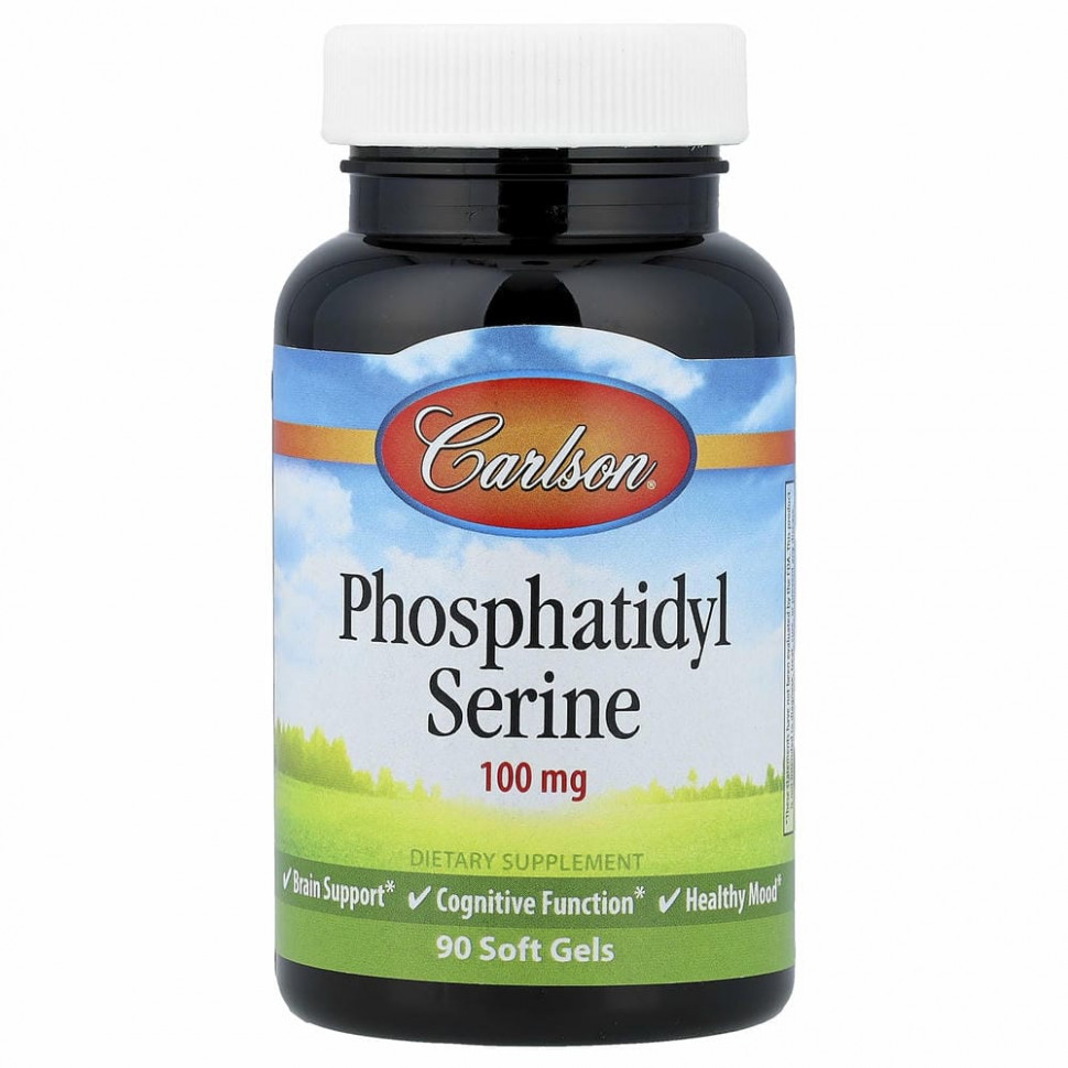 Carlson, Phosphatidyl Serine, 100 mg, 90 Soft Gels