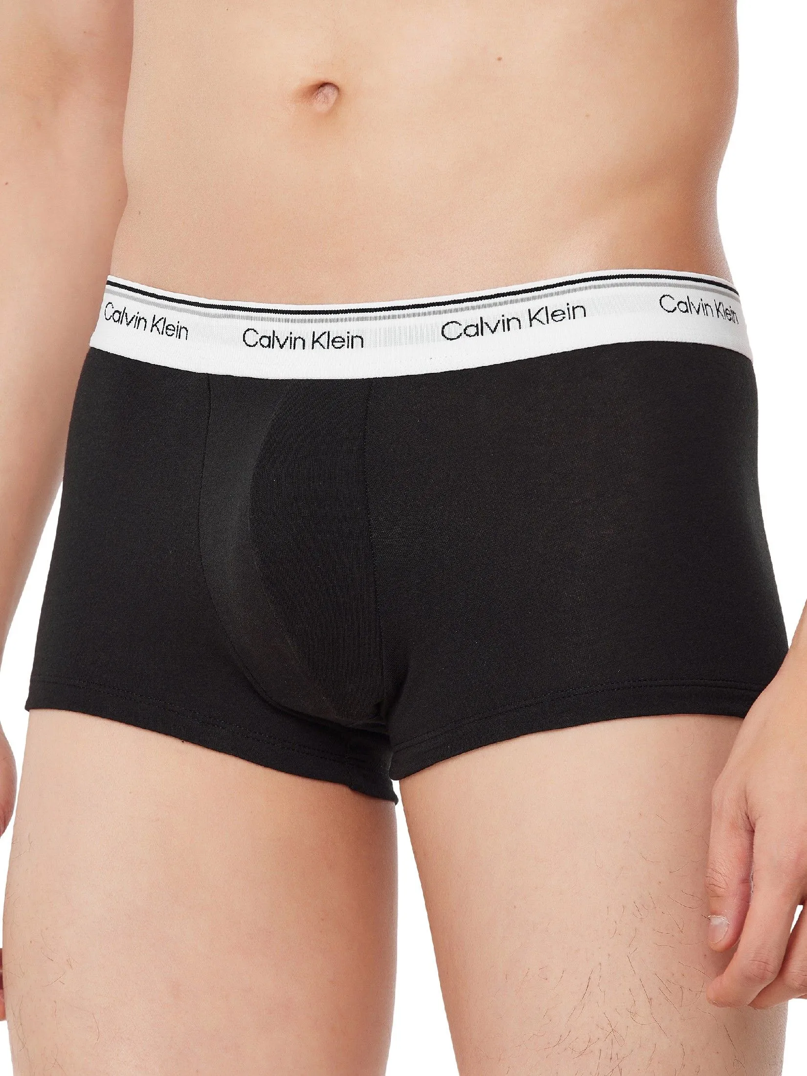 CALVIN KLEIN Men's Balance Low Rise Trunk 3Pack Black