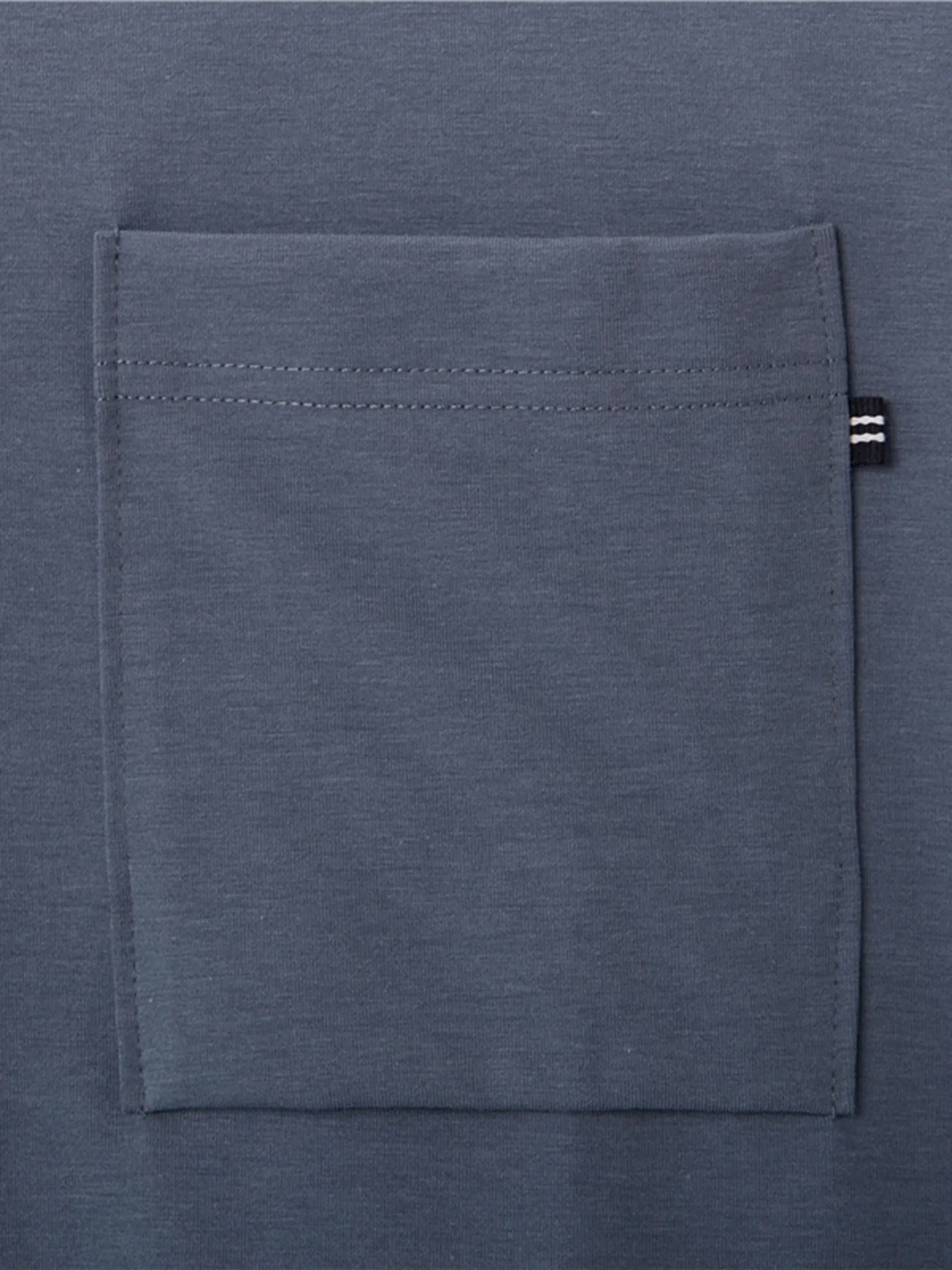 GIORDANO Men's Oversized Cool Pocket Tee Neptune Blue grey