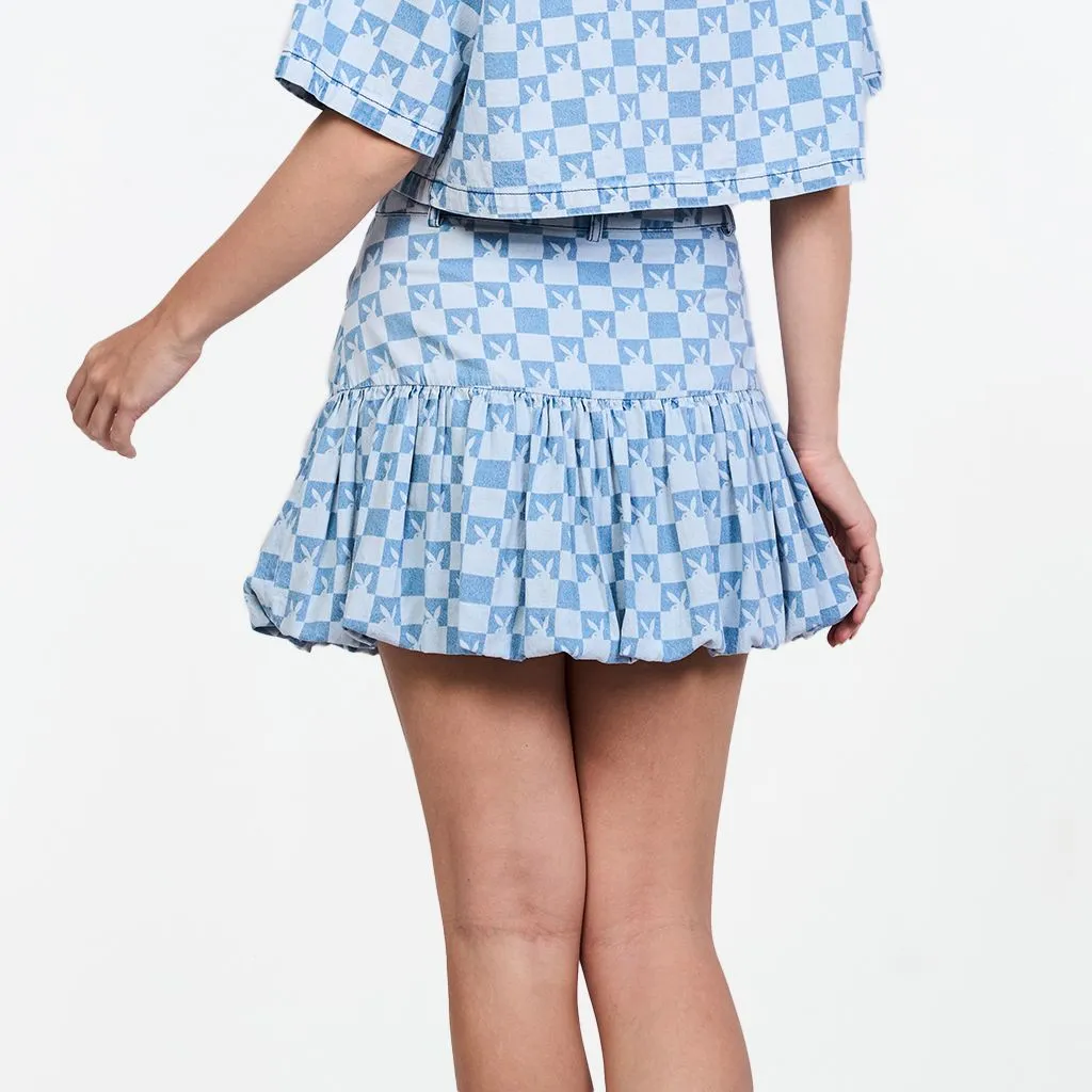 PLAYBOY skirt   SKU P1WB252JK012BL  Colour  Blue