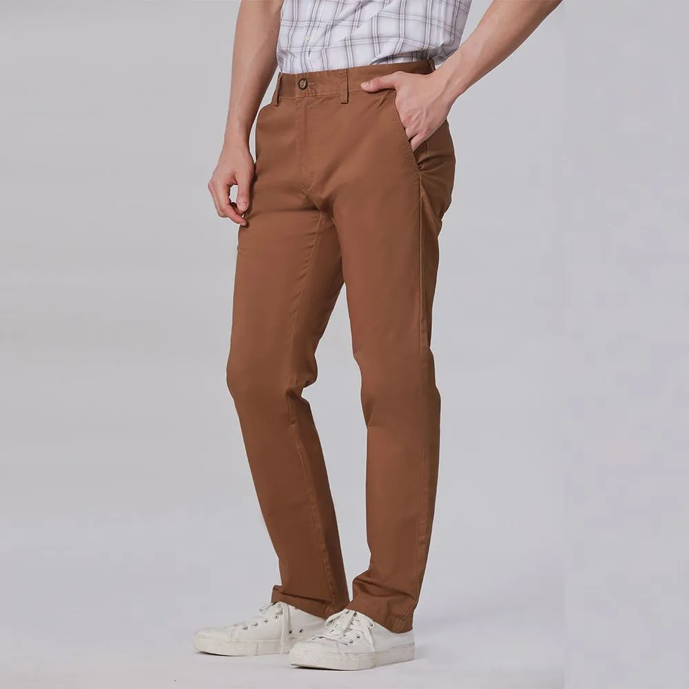 JOHN HENRY Men's Pants (Slim Fit) ESSENTIALS Brown