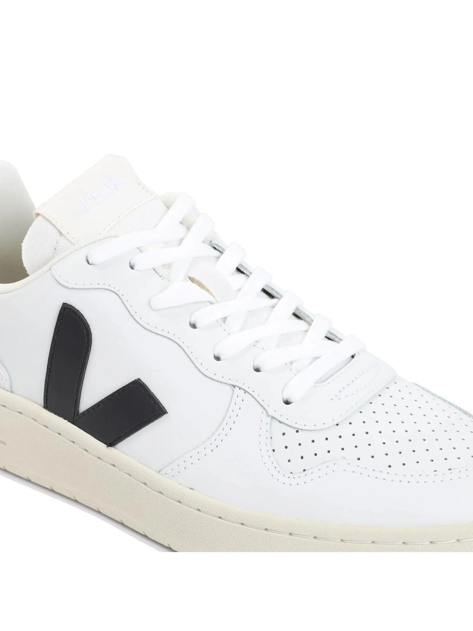 VEJA Men Sneakers V-10 SS25 Extra-White Black