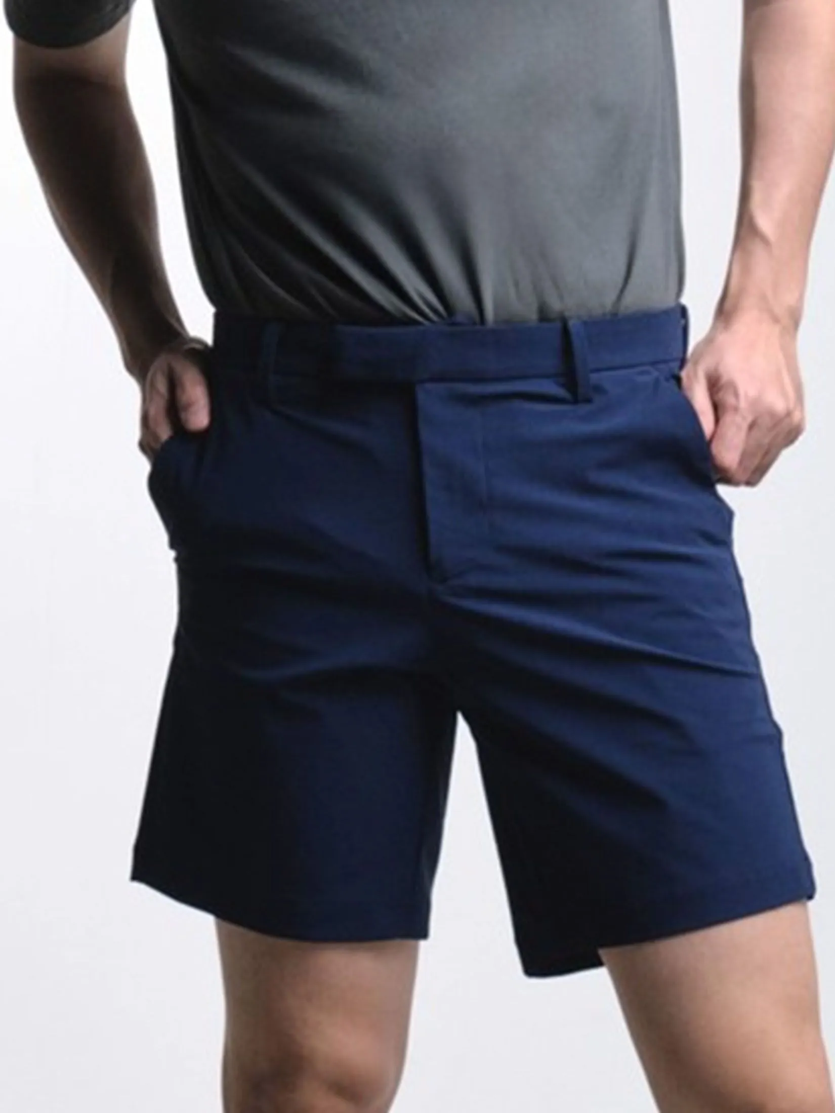 ERA-WON Men's Golf Trousers Shorts Navy blue