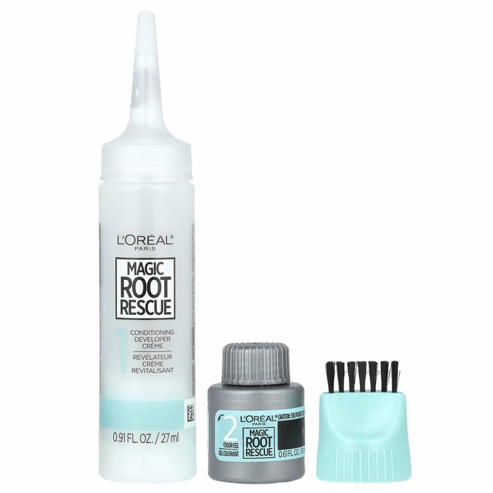L'Oreal, Magic Root Rescue, комплект для окрашивания корней за 10 минут, оттенок 6 светло-каштановый, на 1 применение