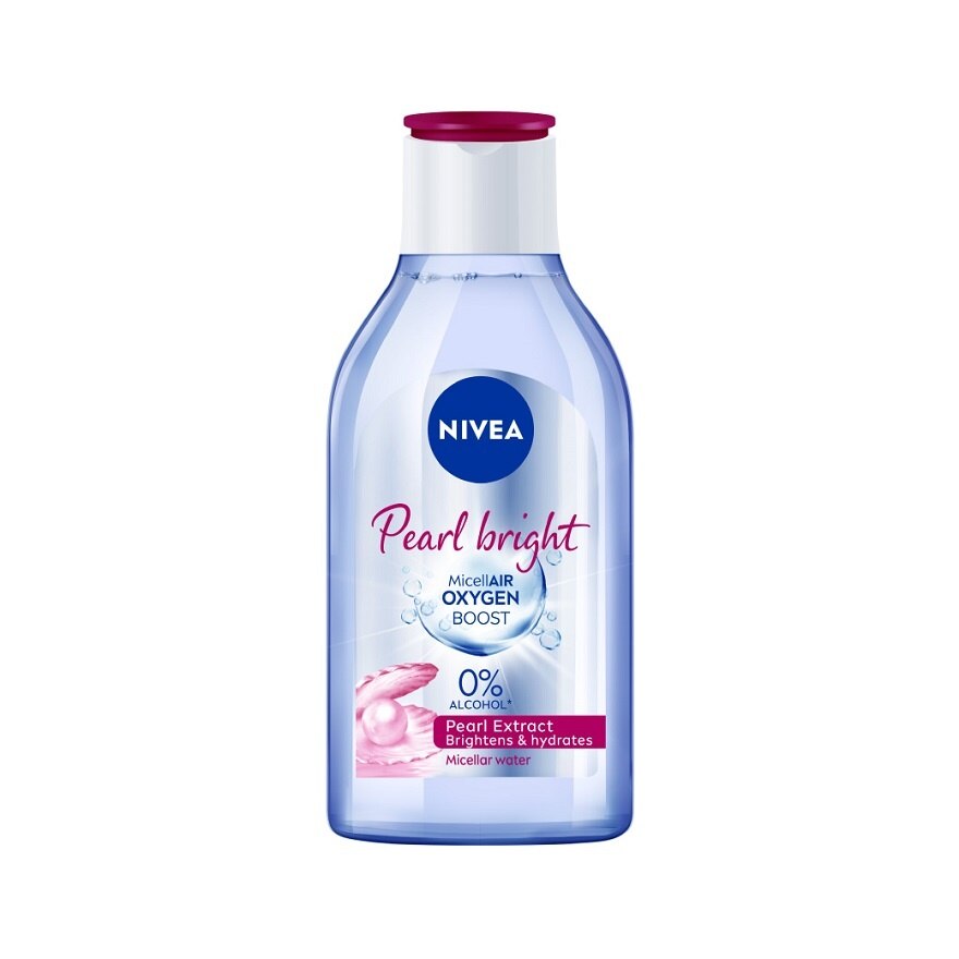 Nivea Micellair Oxygen Boost Pearl Bright 400 Ml. เช็ดเครื่องสำอาง - Pink
