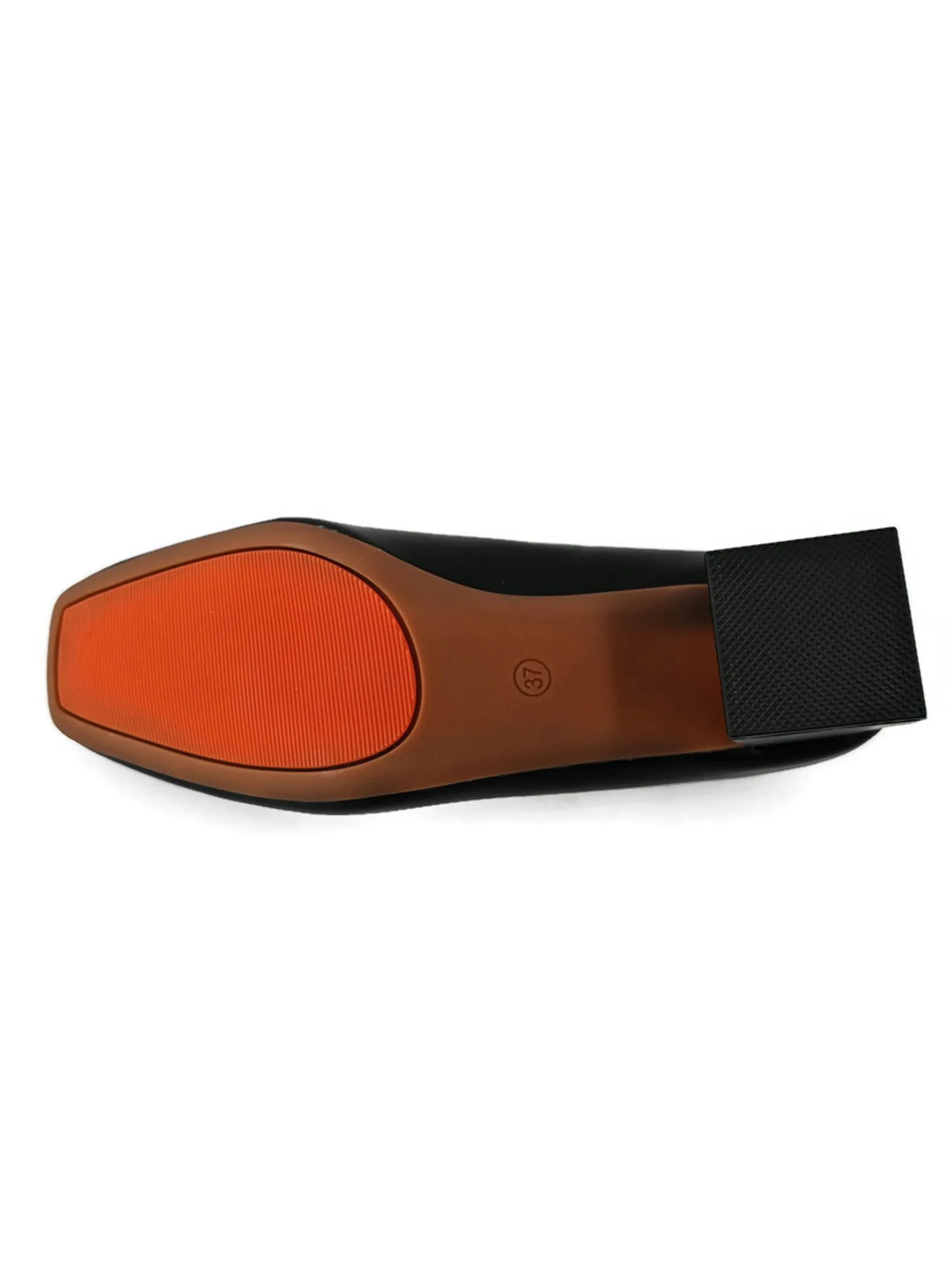 KLIN Woman Blocked Heel Court Shoes Style Black