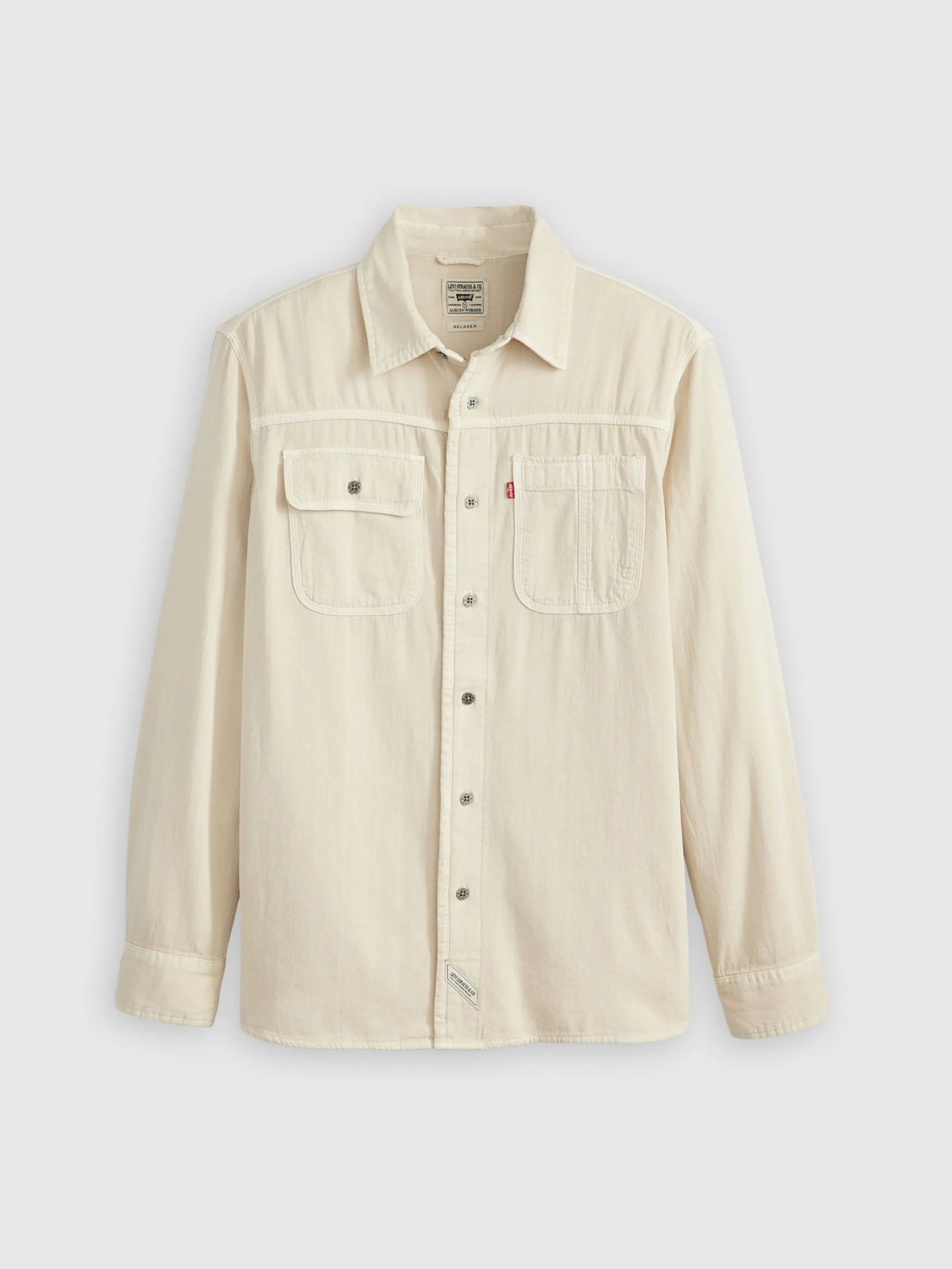 LEVI'S Men’s Long-Sleeve Auburn Worker Shirt Cream