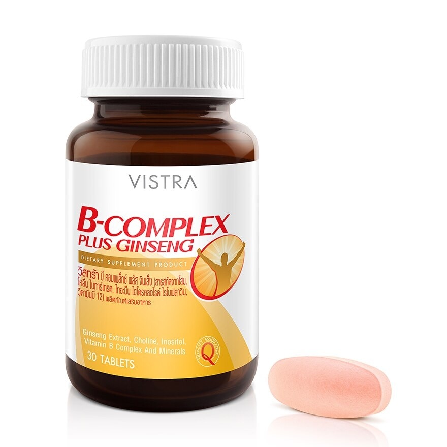 Vistra B Complex plus Ginseng 30 tab
