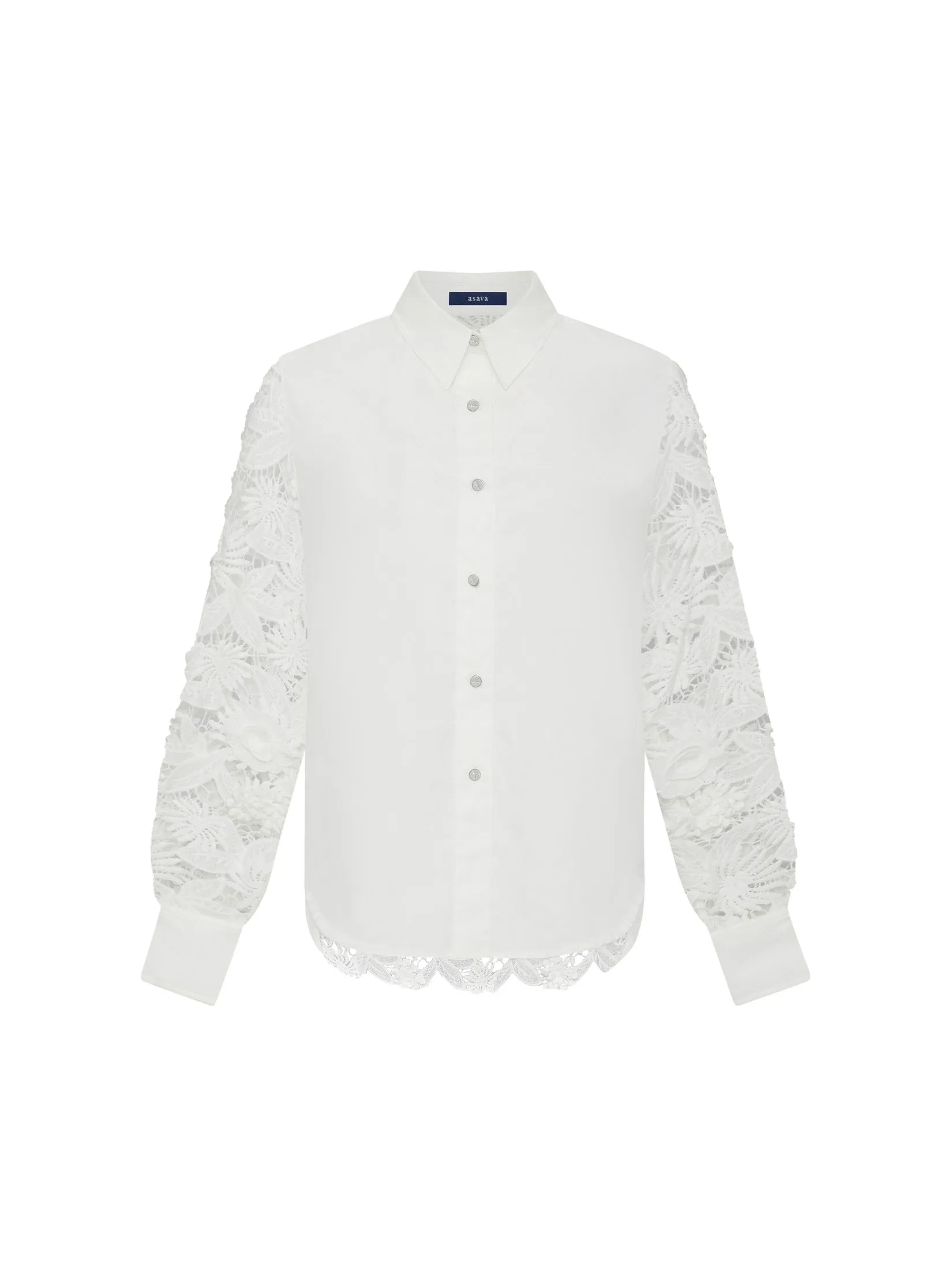 ASAVA ( AW24 )Daniella Women Long Sleeve Shirt White Size - L