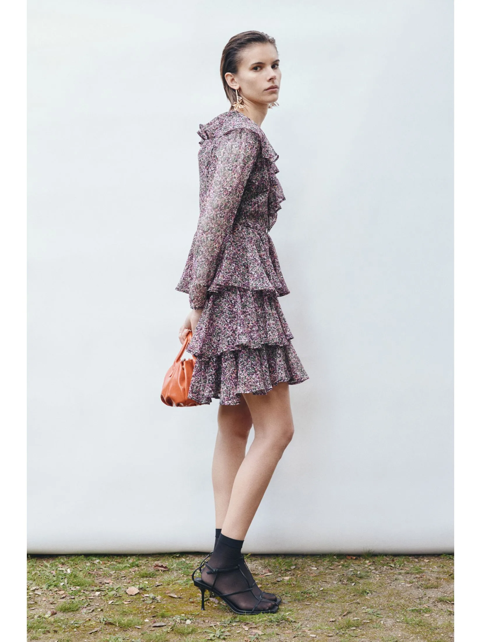 SFERA Women Dress Long Sleeves Mini Lilac