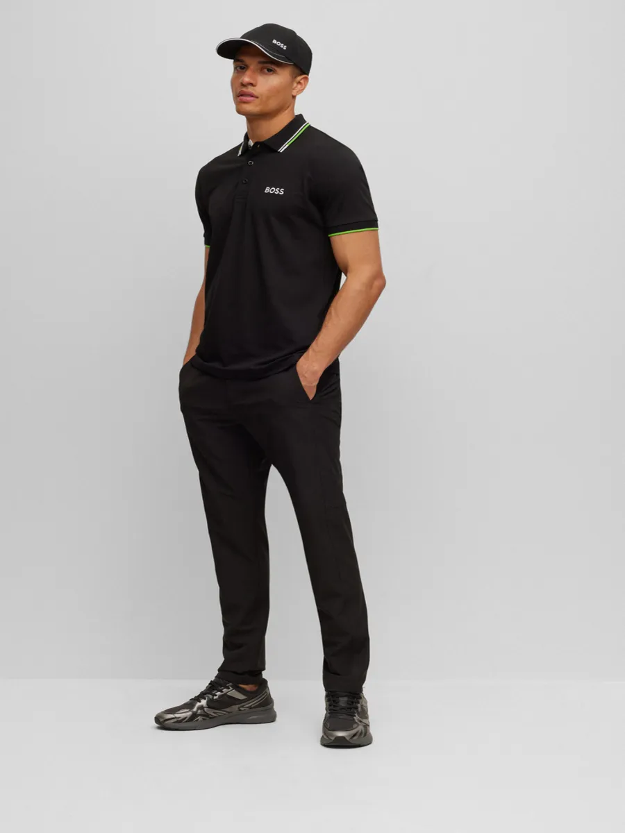BOSS Men s Polos Regular Fit Black