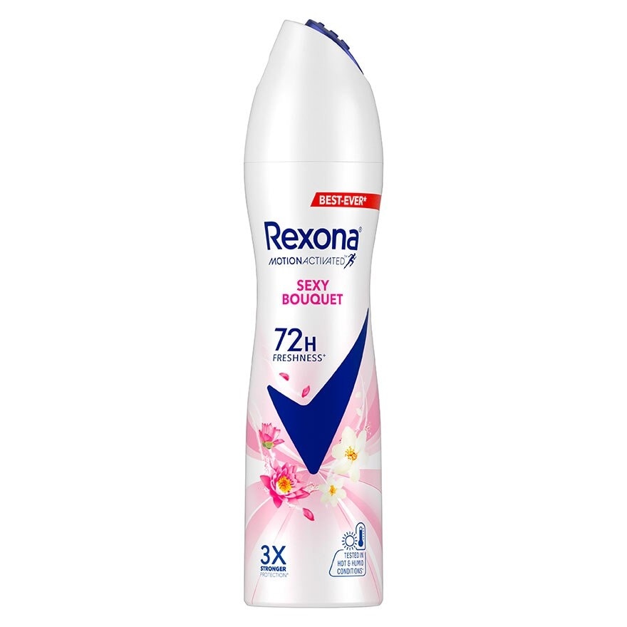 Rexona Spray Sexy Bouquet Antiperspirant 135 Ml. สเปรย์ลดเหงื่อระงับกลิ่นกาย