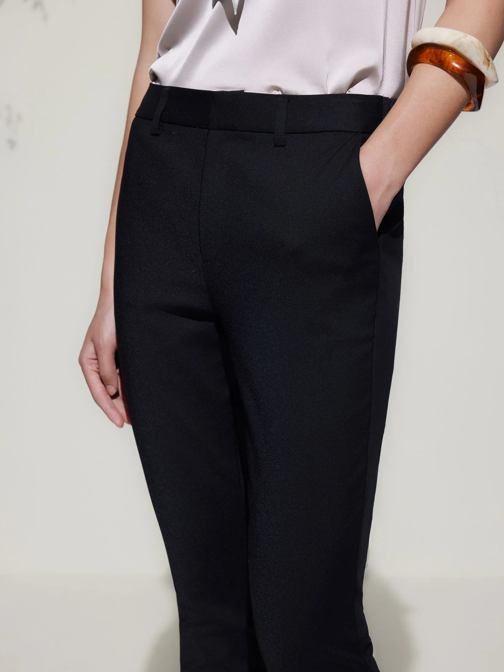 G2000 Women Clothing Cotton Blend Ankle Skinny Casual Pants  Ankle Skinny Shape - Black