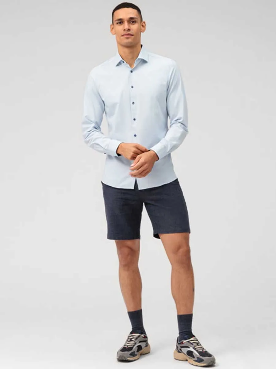 OLYMP CLIMATE CONTROL - MEN SHIRT LONG SLEEVES BODY  FIT BLUE