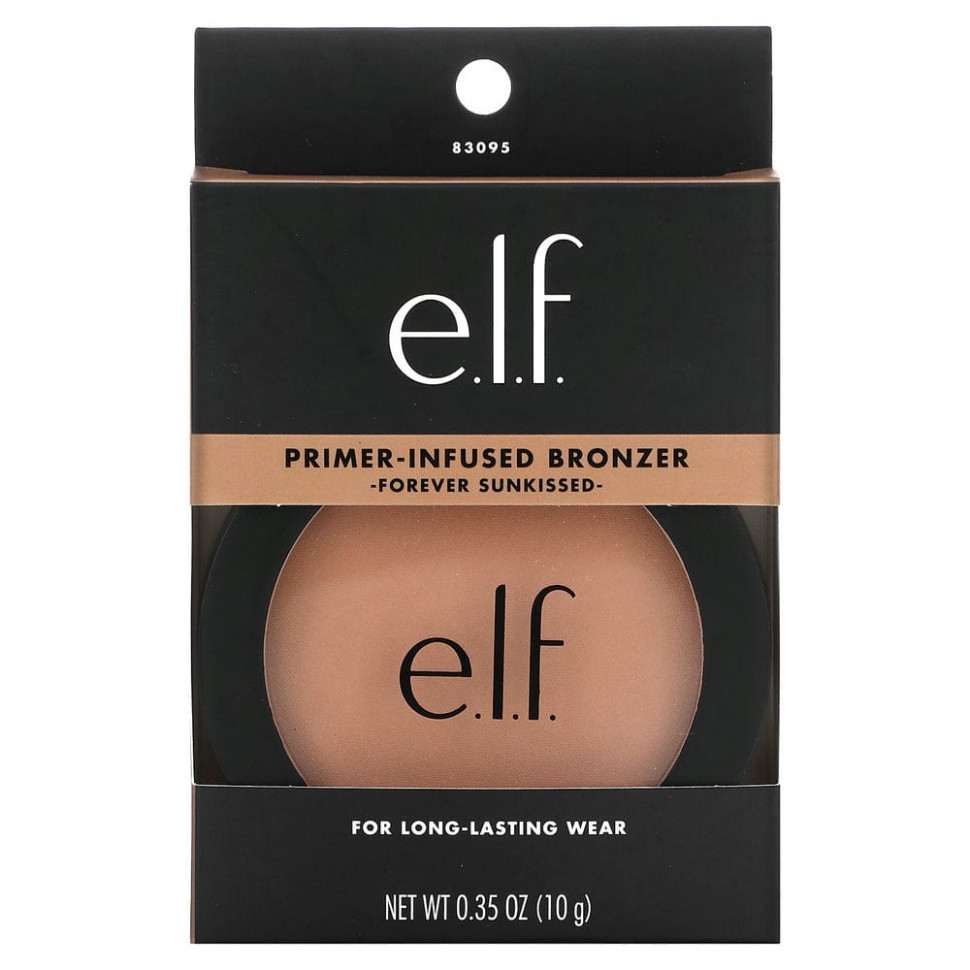 E.L.F., Primer-Infused Bronzer, бронзер с праймером, оттенок Forever Sunkissed, 10 г (0,35 унции)