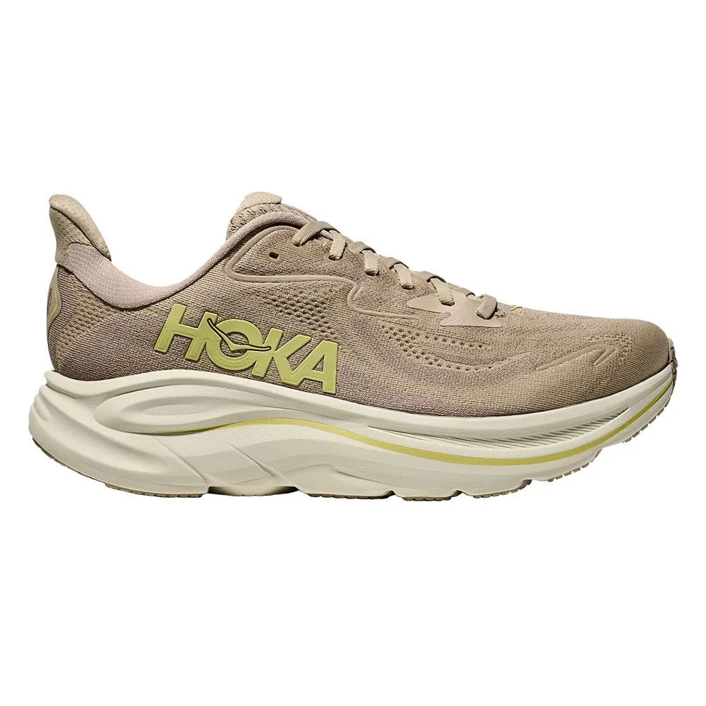 HOKA Clifton 10 Wide Men Running Shoes Cream - HO229SH160ELTH