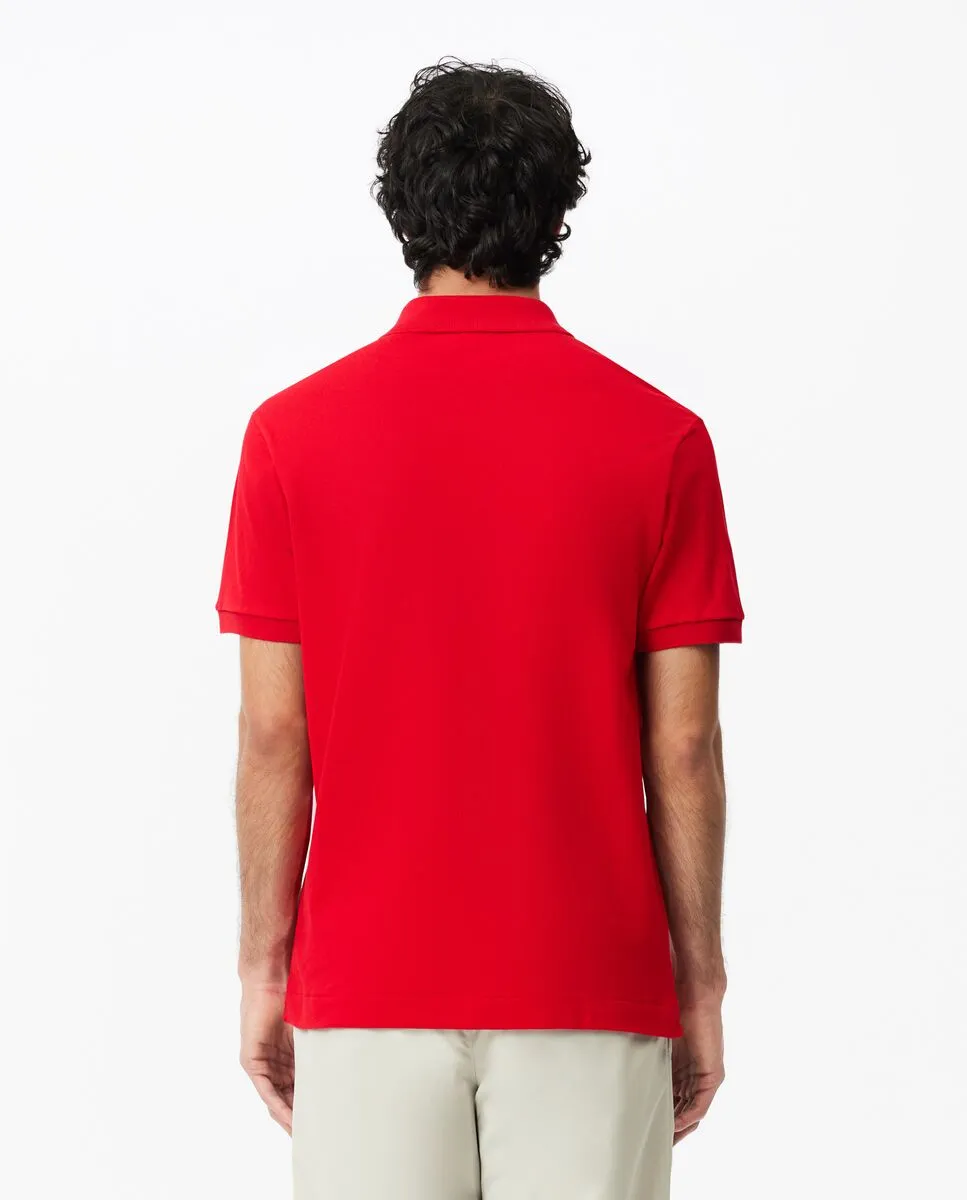 LACOSTE Original L.12.12 Petit Piqu  Cotton Polo Shirt Red