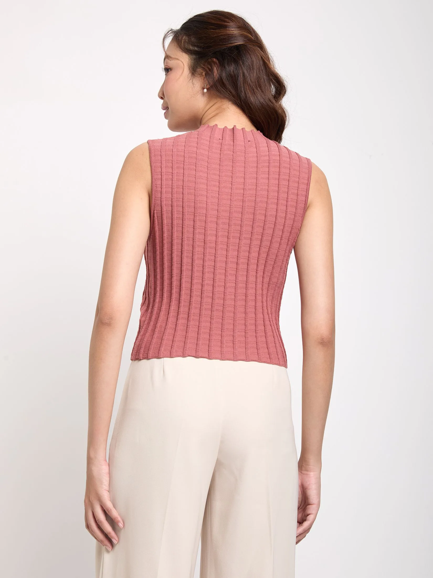 LOLITA Women Top Sleeveless Textured Knit