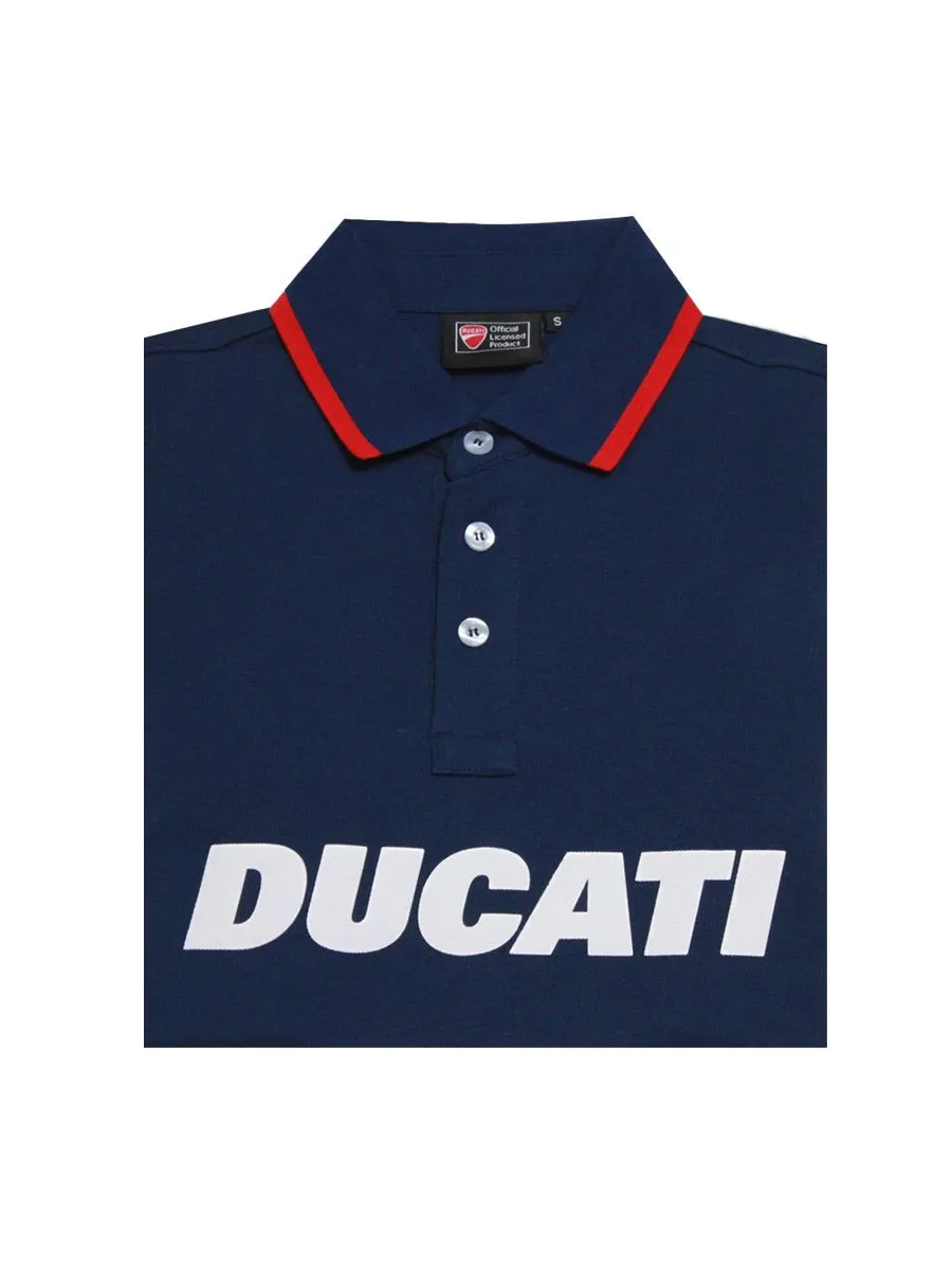 DUCATI Navy POLO-shirt for men DCT52 044