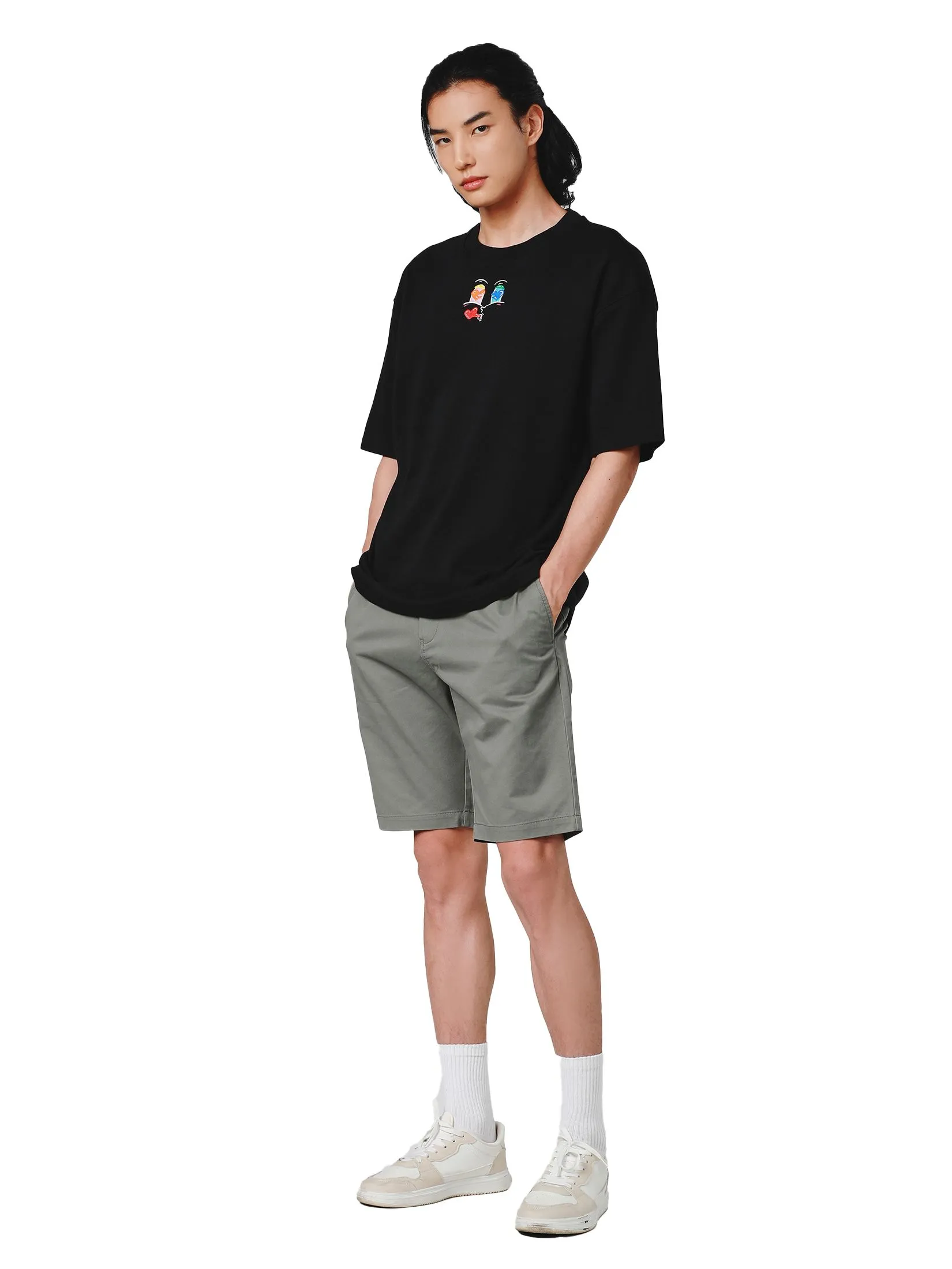 JOHN HENRY Men's T-Shirts (Oversize Fit) PRIDE MONTH Black