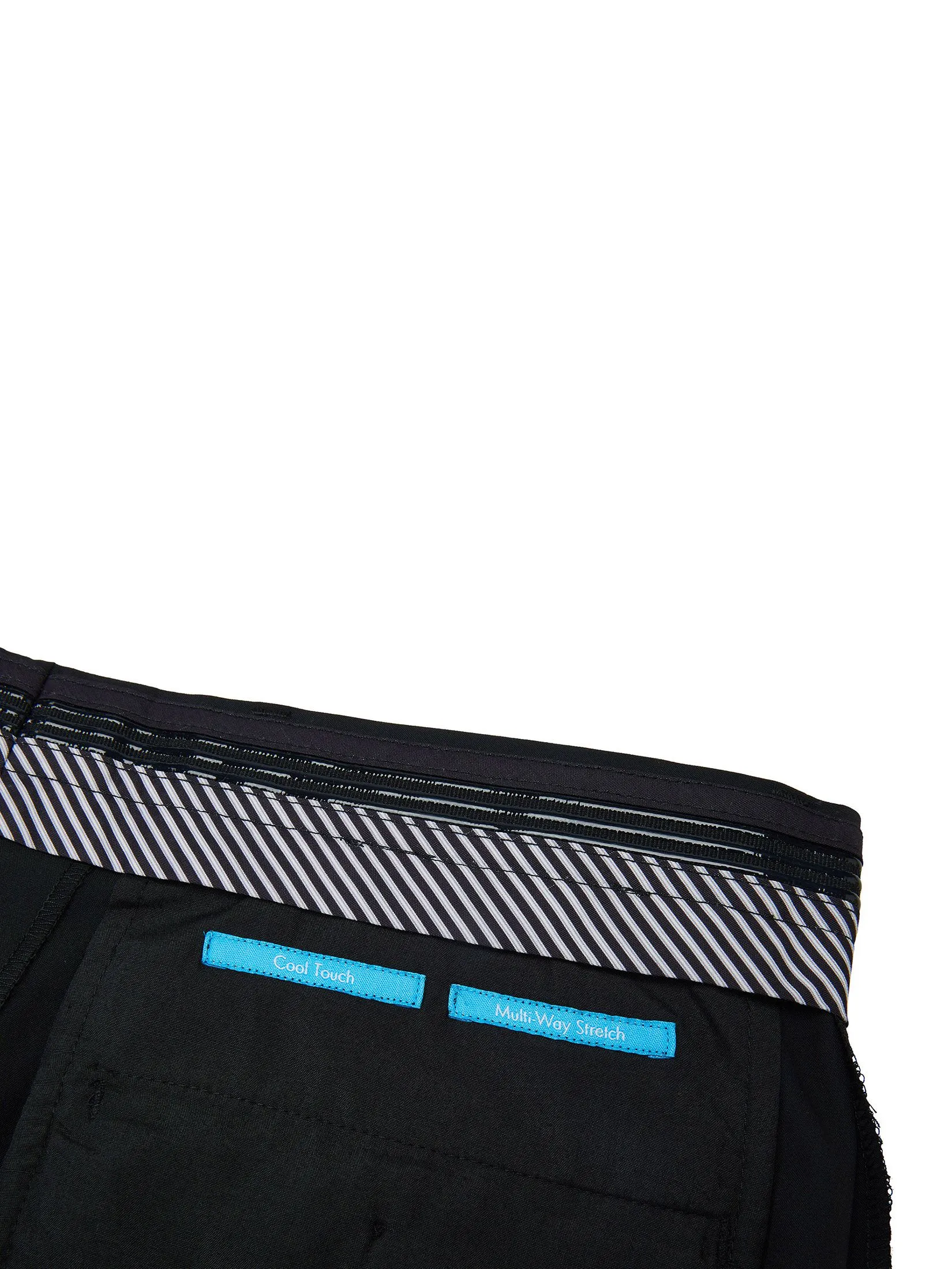 G2000 Men Clothing Multi-Way Stretch Plain Formal Pants Slim Fit - Black