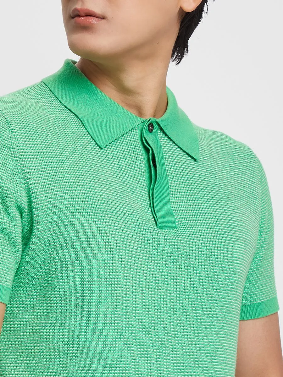 ALUMNUS Men Polo Shirt Short Sleeves Printed