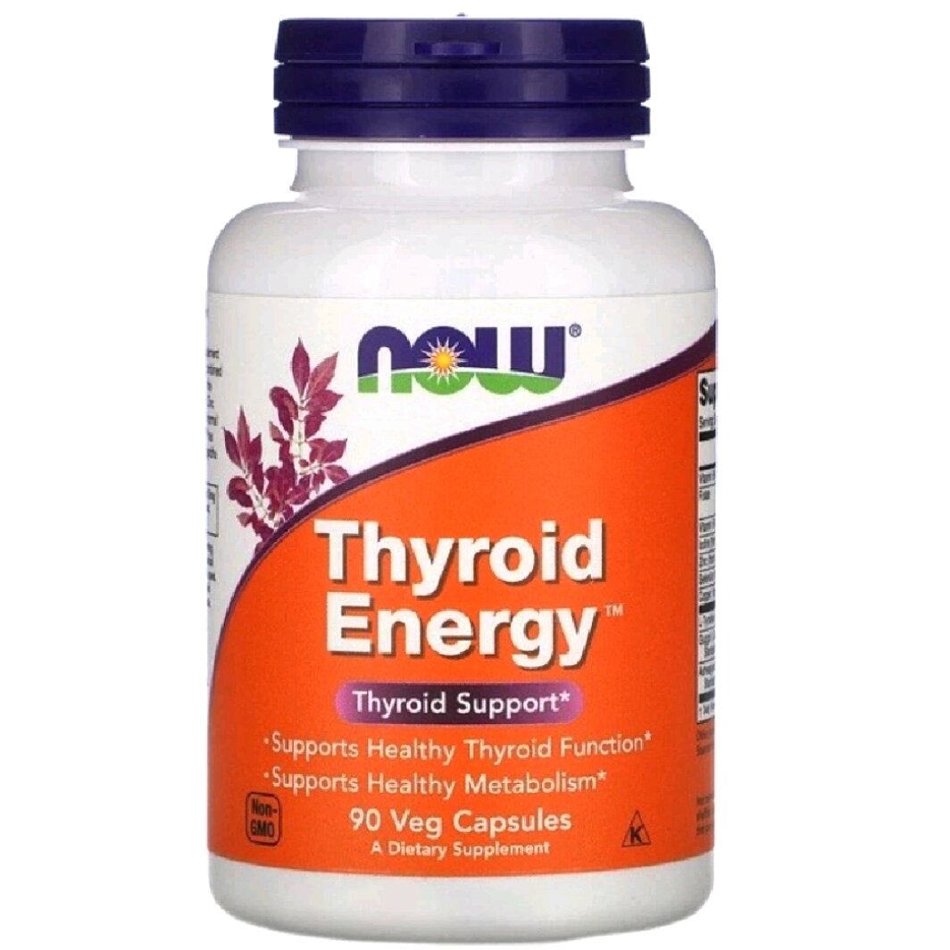 Тироид для щитовидной железы NOW Foods Thyroid Energy 90 капсул США