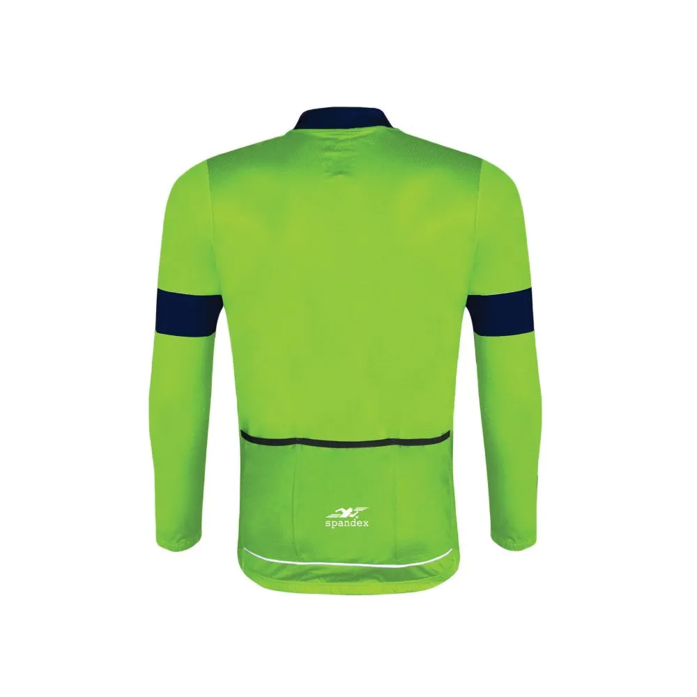 SPANDEX Green/Blue-CL002-Cycling Long Sleeve