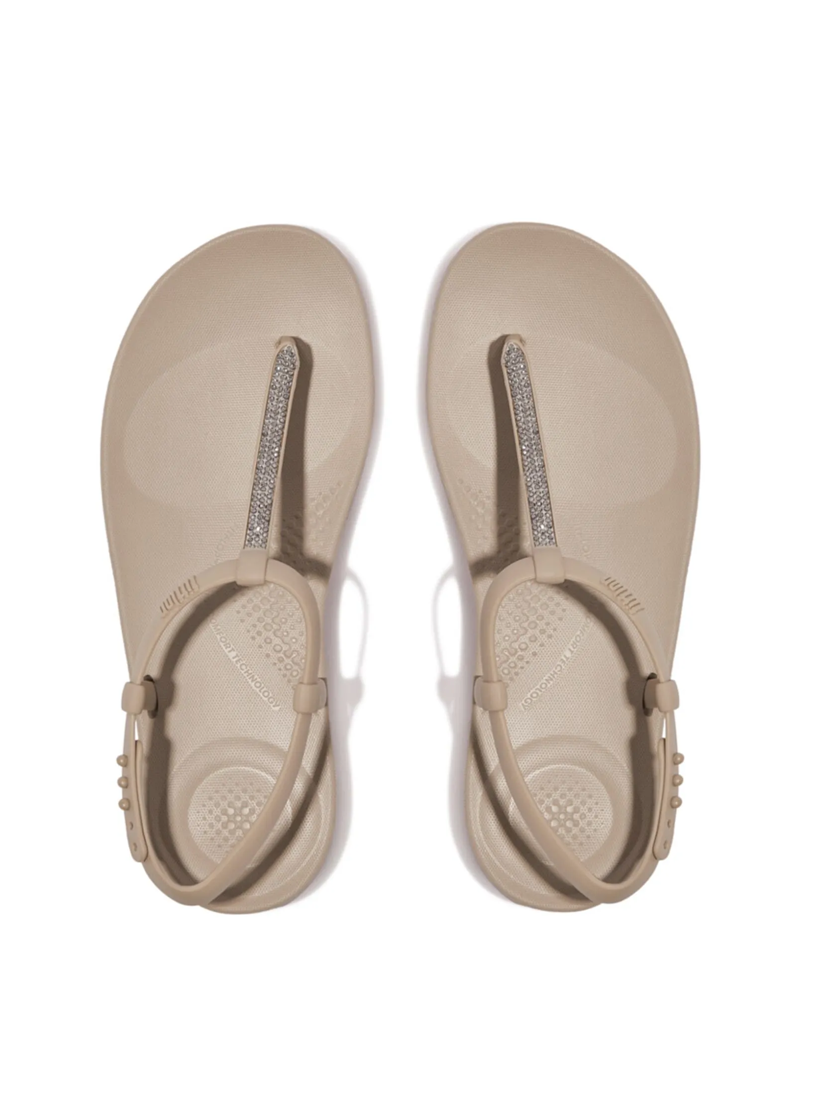 FitFlop™ WOMEN'S IQUSHION SPLASH SPARKLE TSTRAP BEIGE