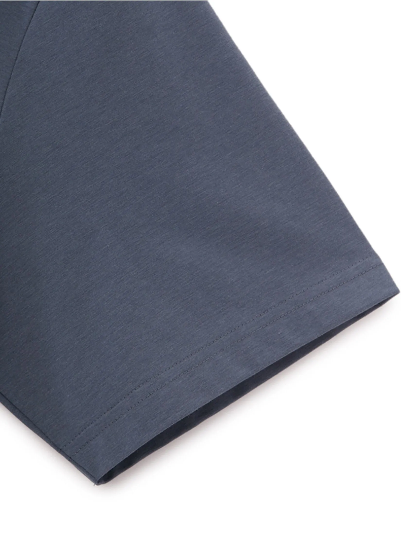 GIORDANO Men's Oversized Cool Pocket Tee Neptune Blue grey