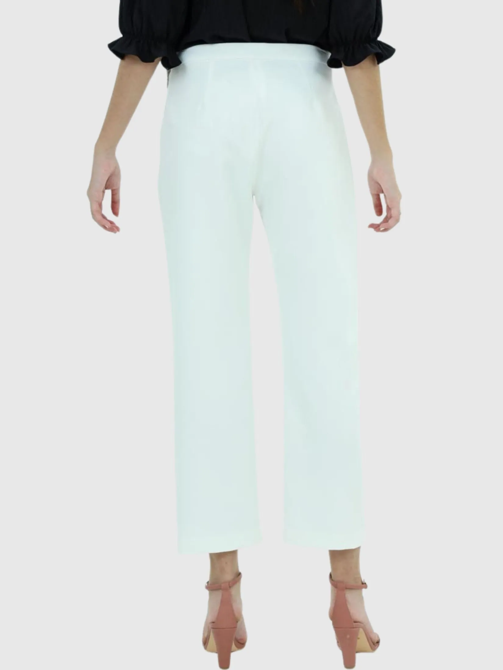 VERONIQA Women Pants Trousers Suiting Spendex Off White