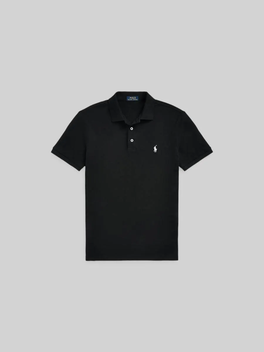 POLO RALPH LAUREN Men Polo-Custom Slim Fit Stretch Mesh Polo Shirt MNPOKNI1N822990-Black