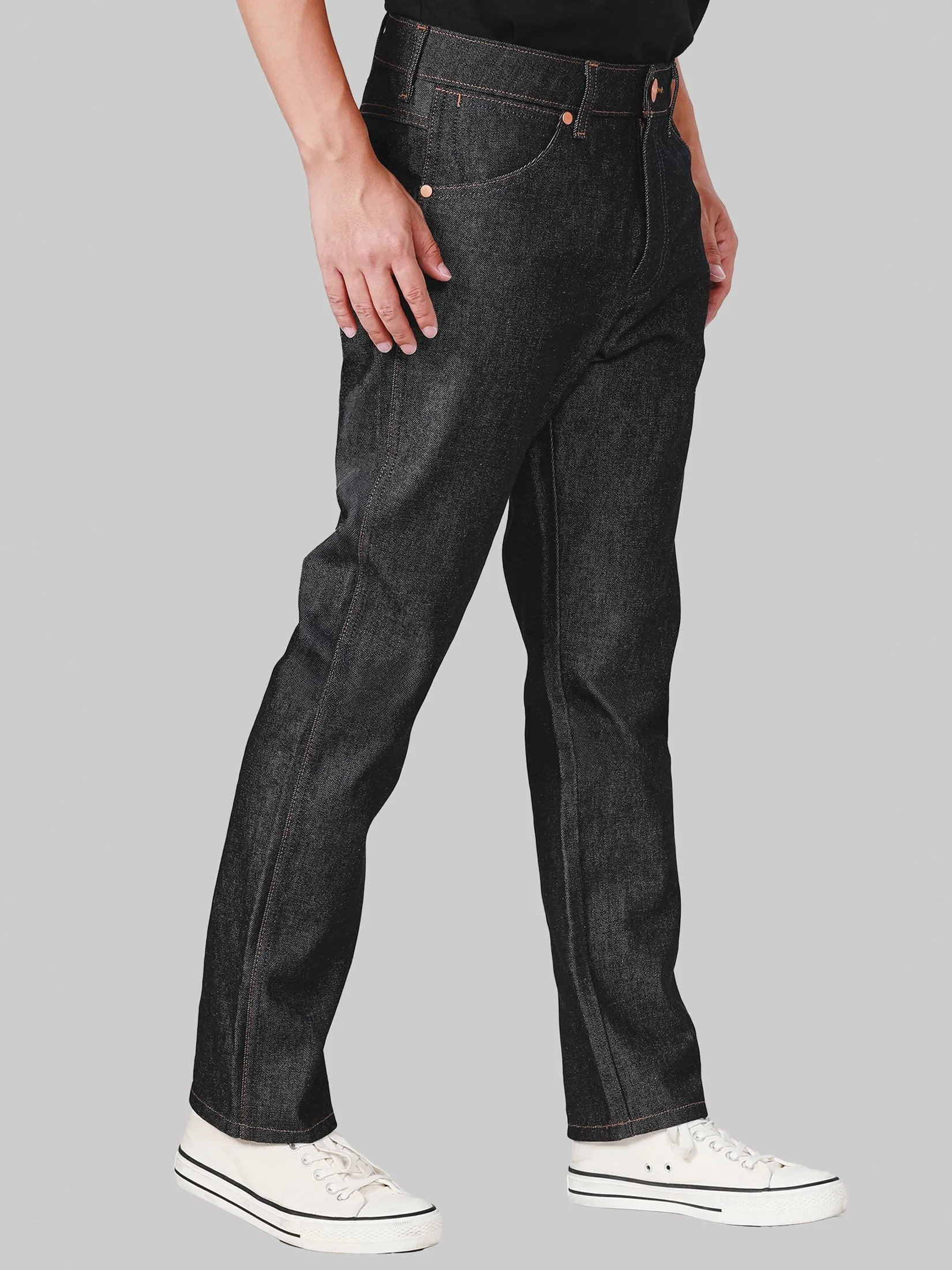 WRANGLER Men's Jeans Mid Greensboro Fit Raw Denim