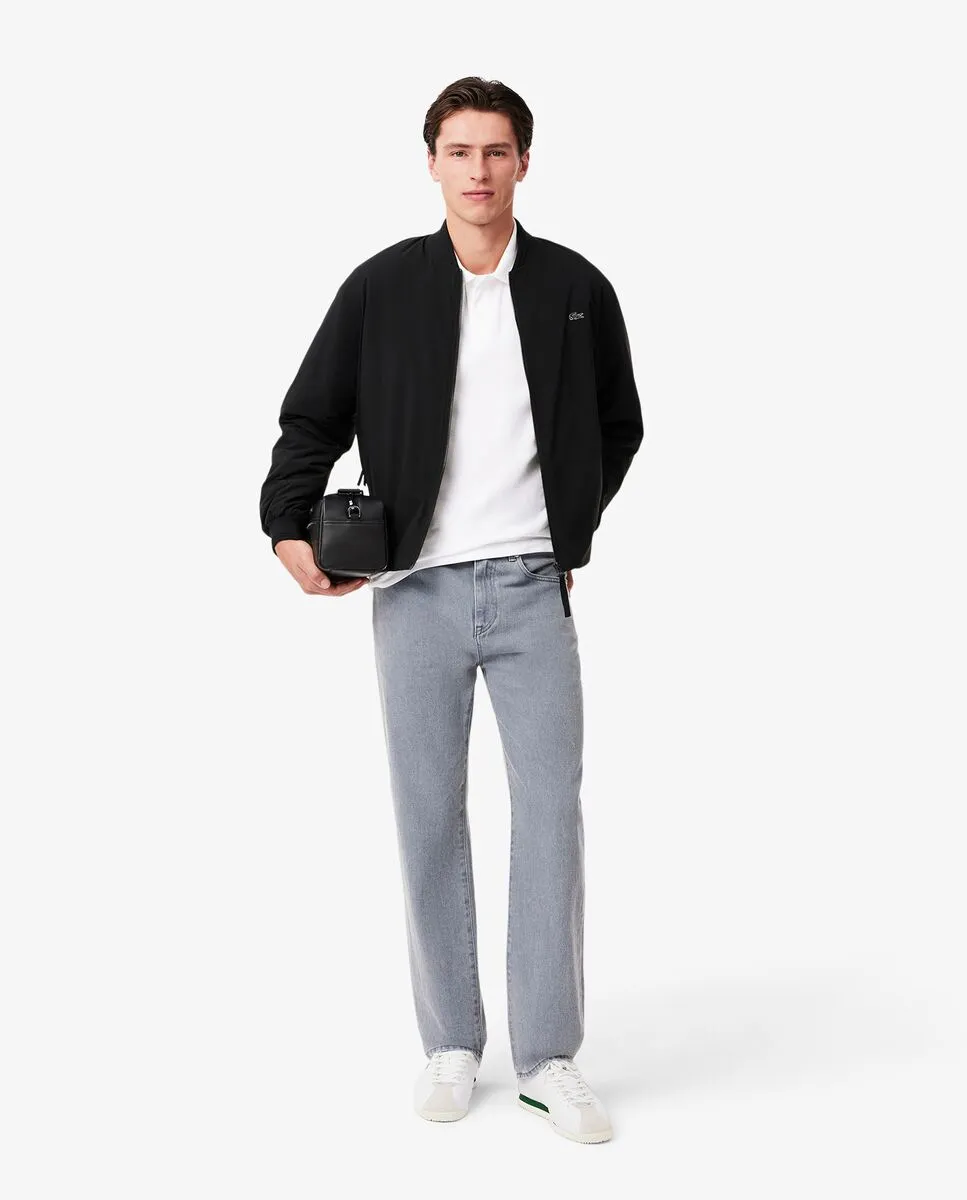 LACOSTE Loose Fit L.12.12 Piqu  Badge Polo Shirt White