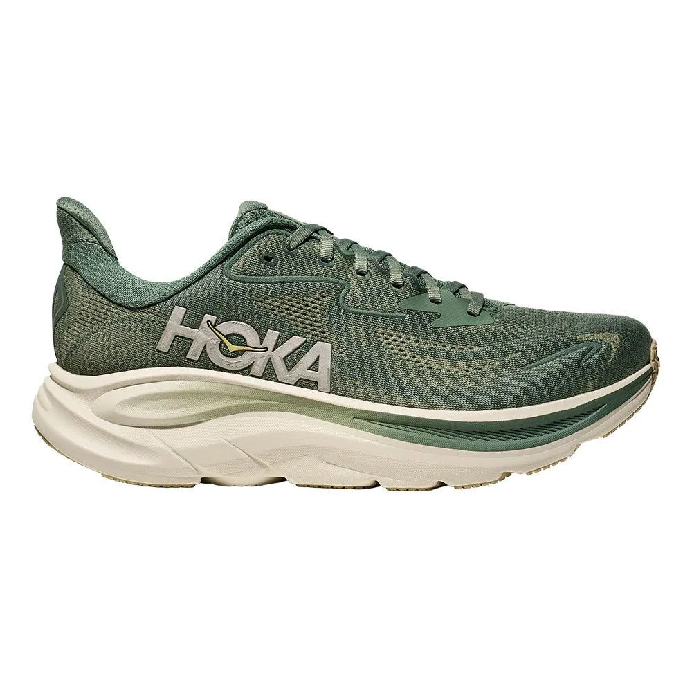 HOKA Clifton 10 Wide Men Running Shoes Green - HO229SH158ELTH