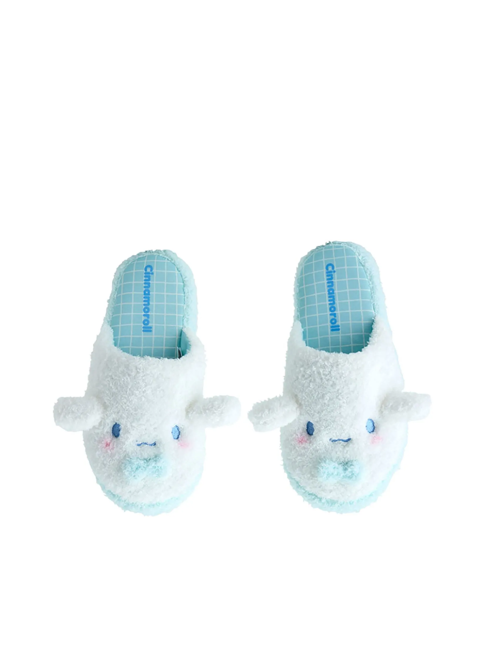 SANRIO Room Slippers Face Cinnamoroll Blue