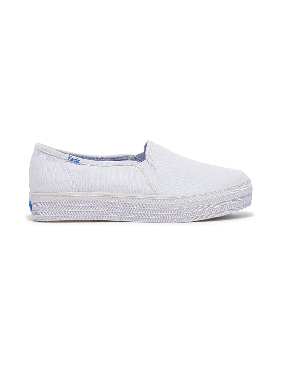 KEDS Women Triple Decker Canvas White
